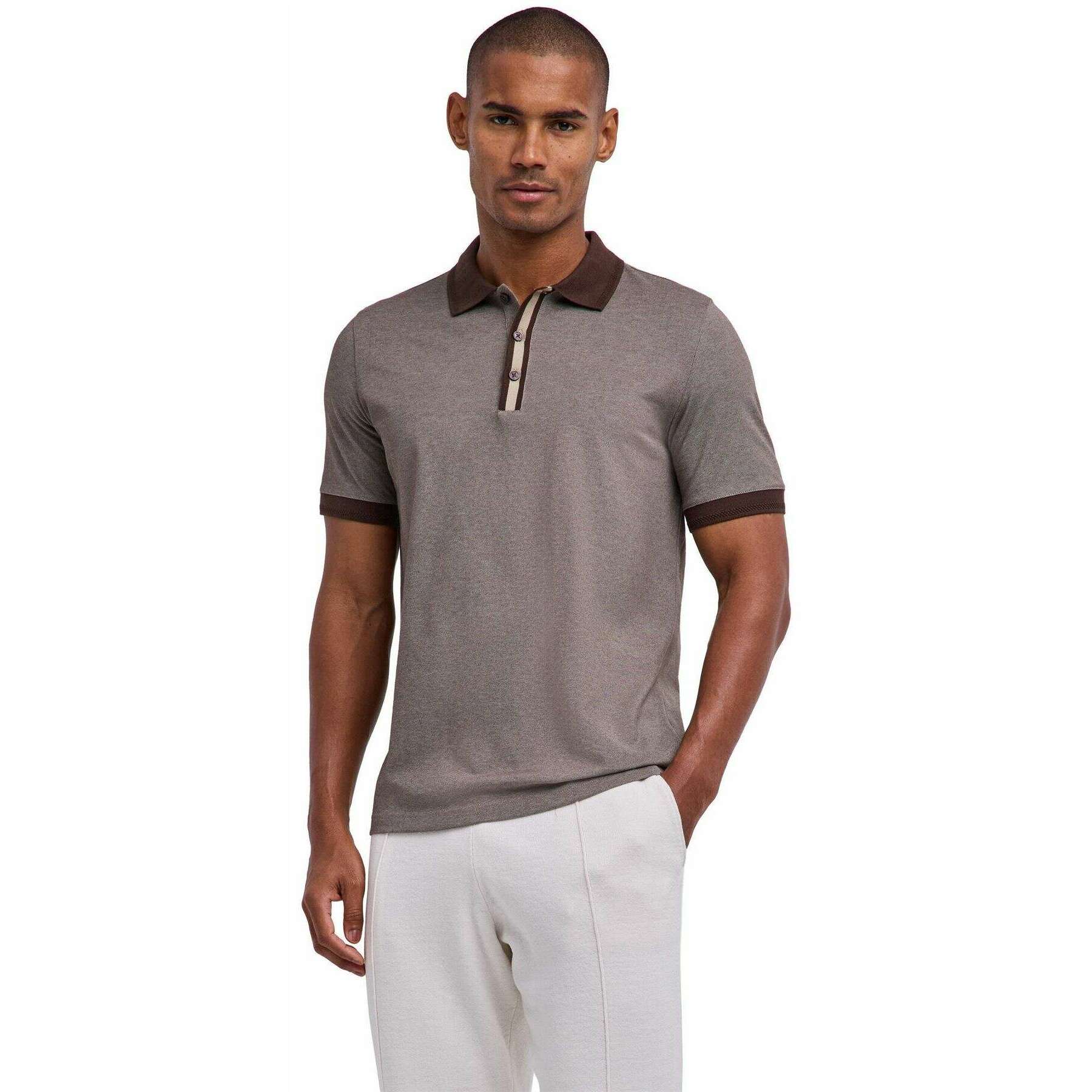 Falke Pima Piqu Detail Polo Shirt - Grey - Image 2