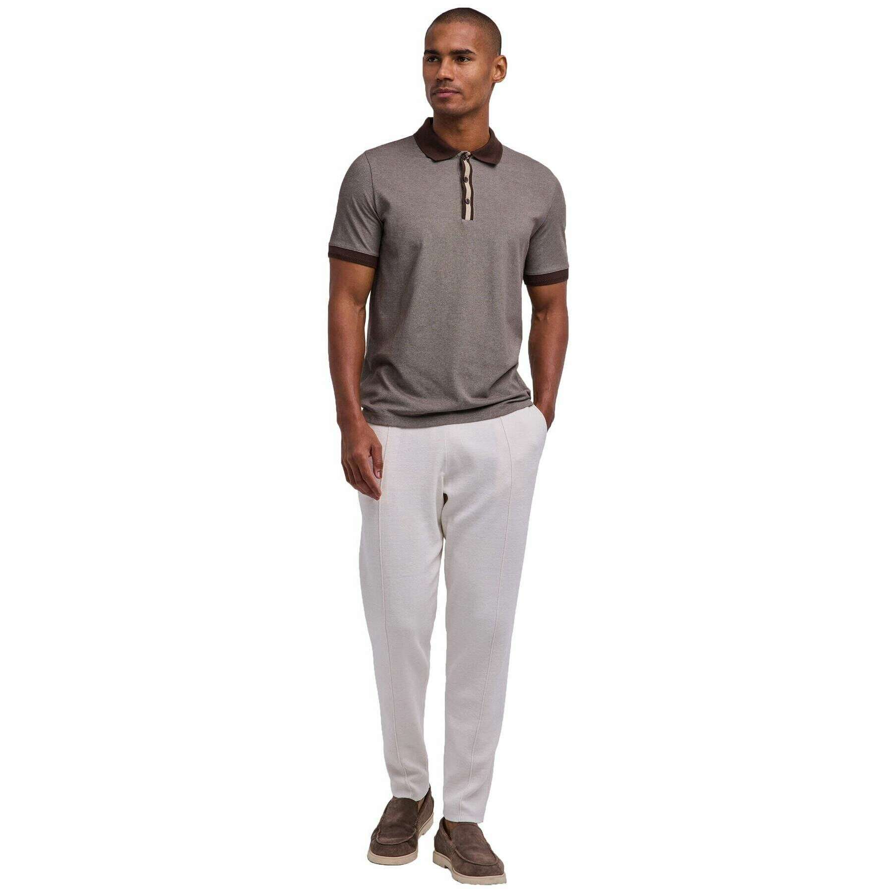 Falke Pima Piqu Detail Polo Shirt - Grey - Image 6
