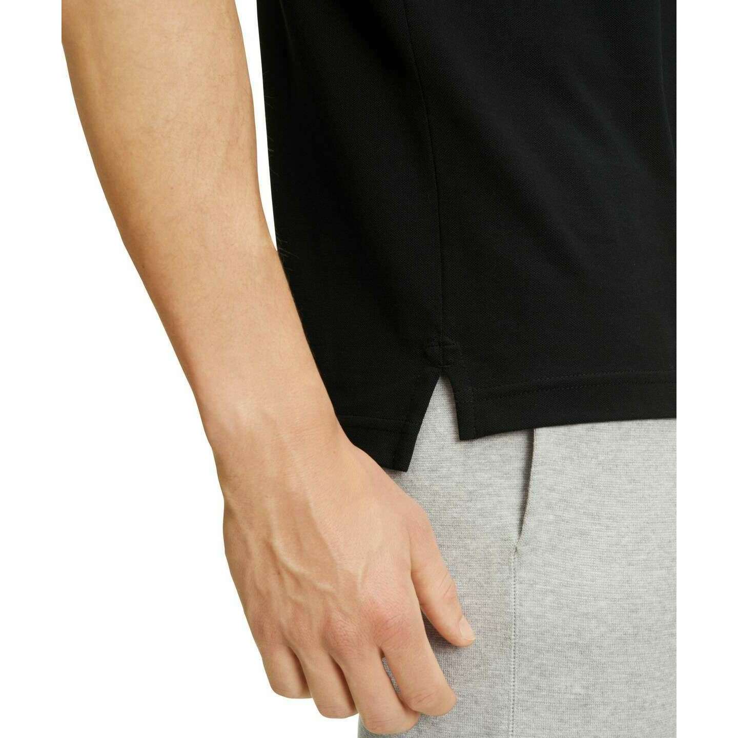 Falke Pima Piqu Polo Shirt - Black - Image 5
