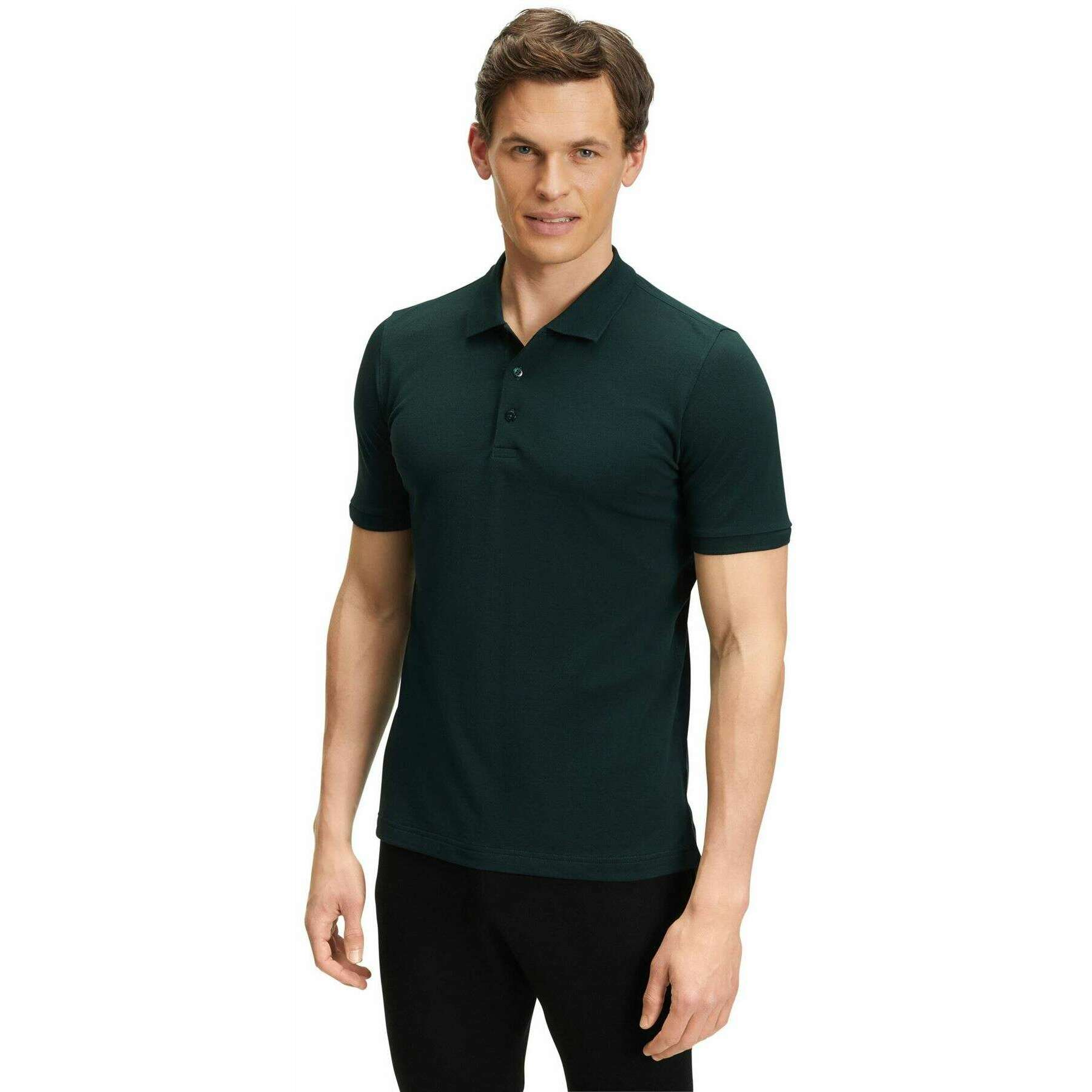 Falke Pima Piqu Polo Shirt - Thyme Green - Image 2