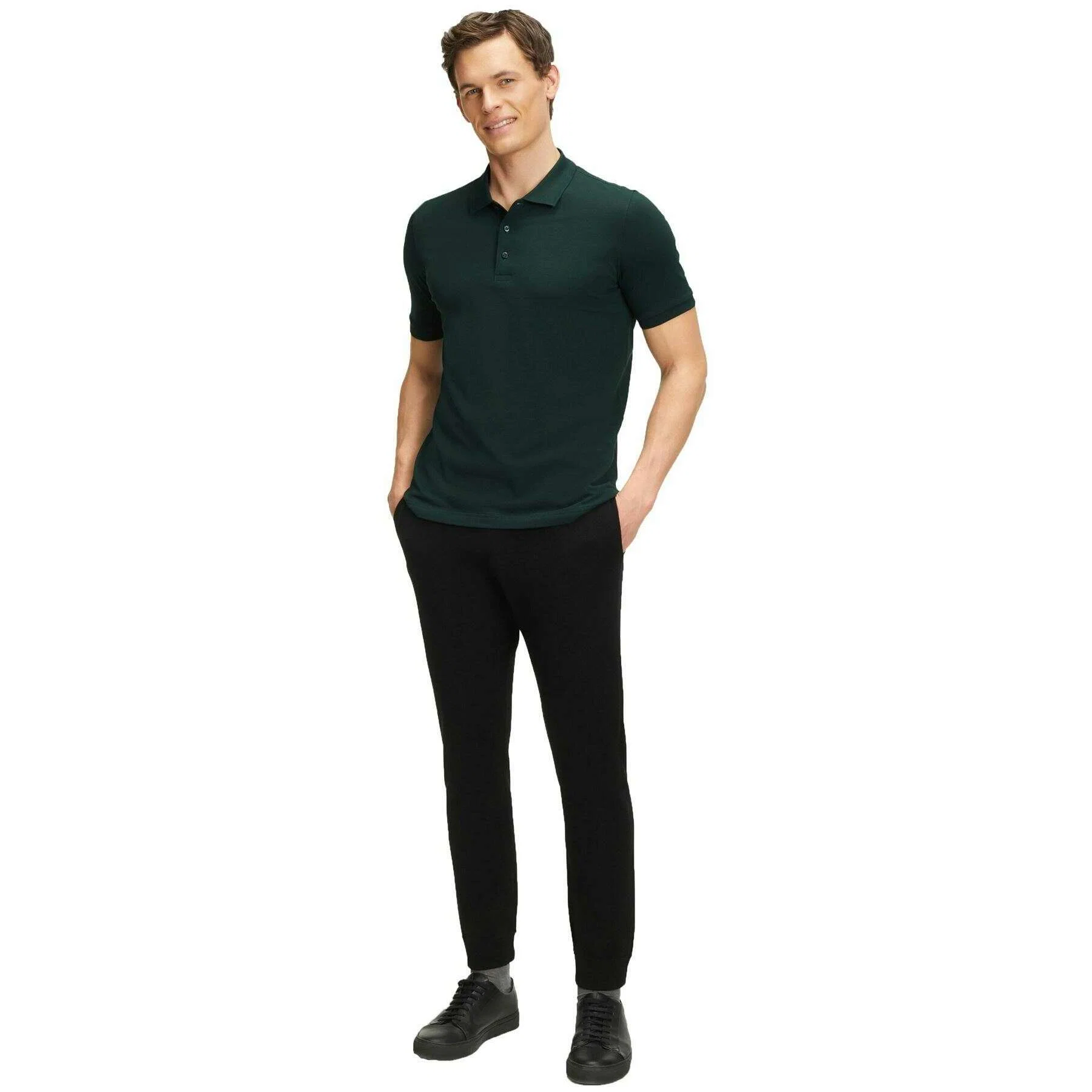 Falke Pima Piqu Polo Shirt - Thyme Green - Image 6