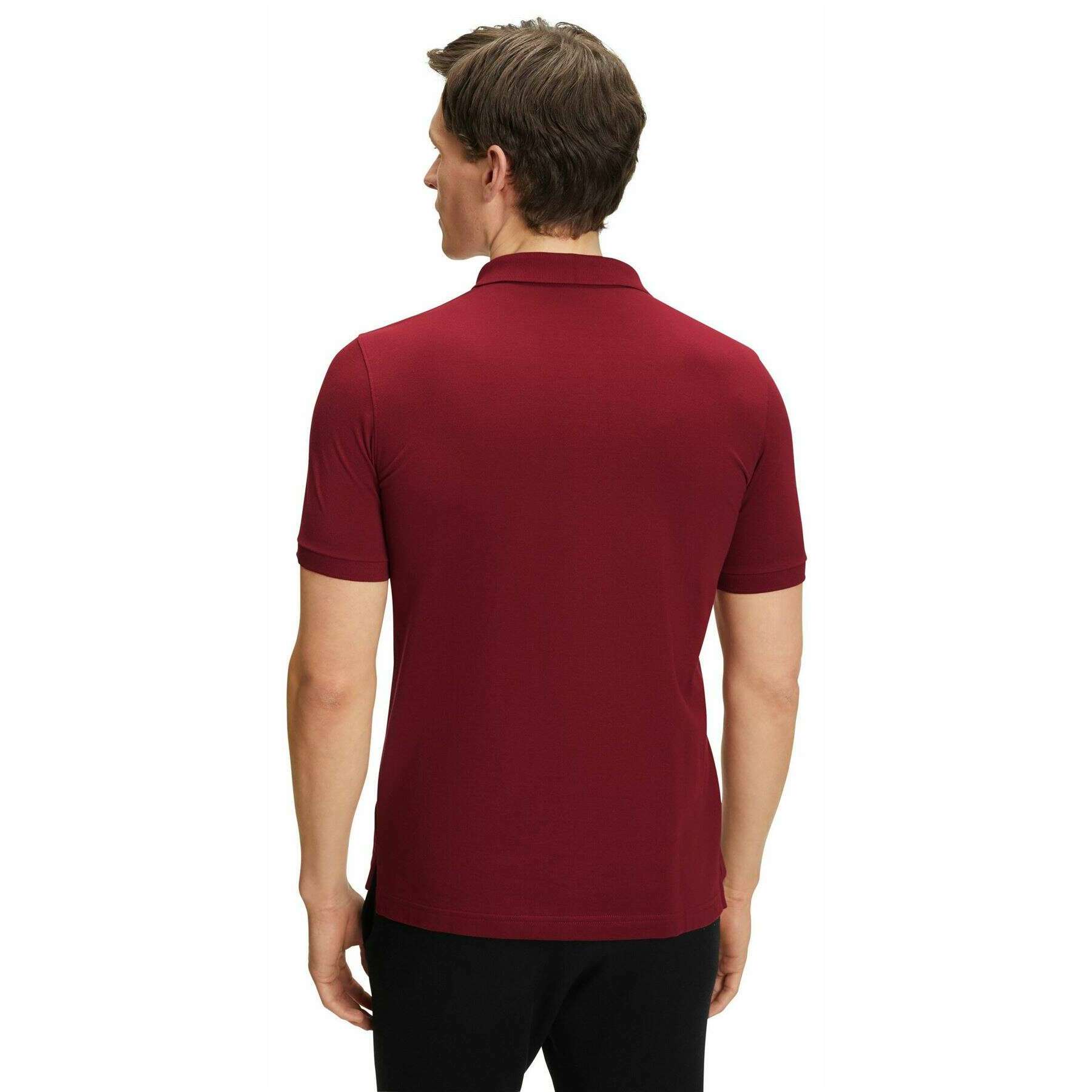 Falke Pima Piqu Polo Shirt - Wine Red - Image 3