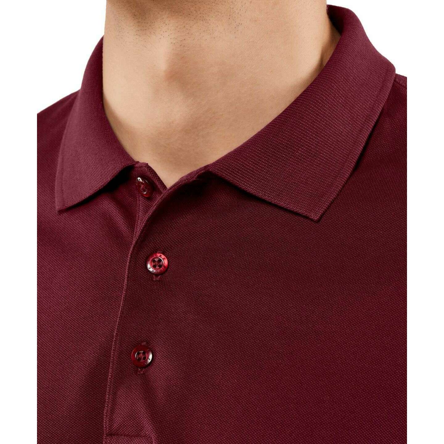 Falke Pima Piqu Polo Shirt - Wine Red - Image 4