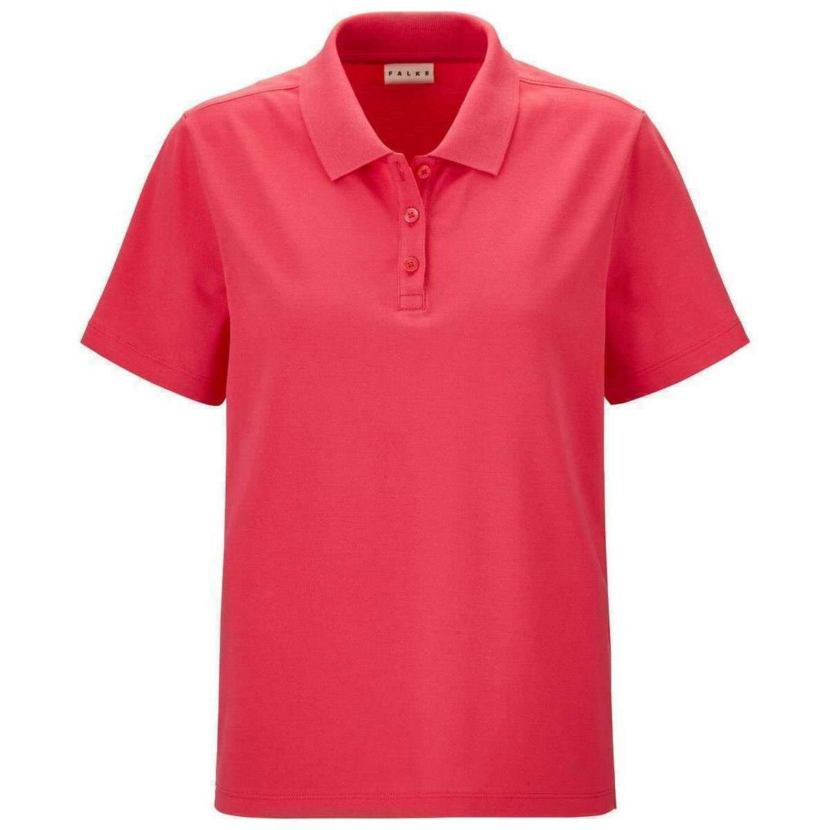 Falke Pima Pique Boxy Polo Shirt  - Fuchsia Pink