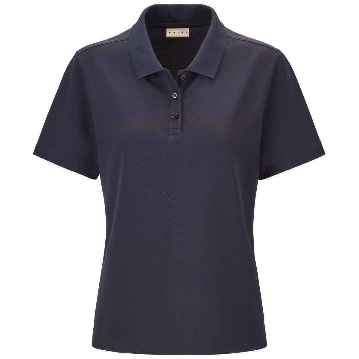 Falke Pima Pique Boxy Polo Shirt - Space Blue
