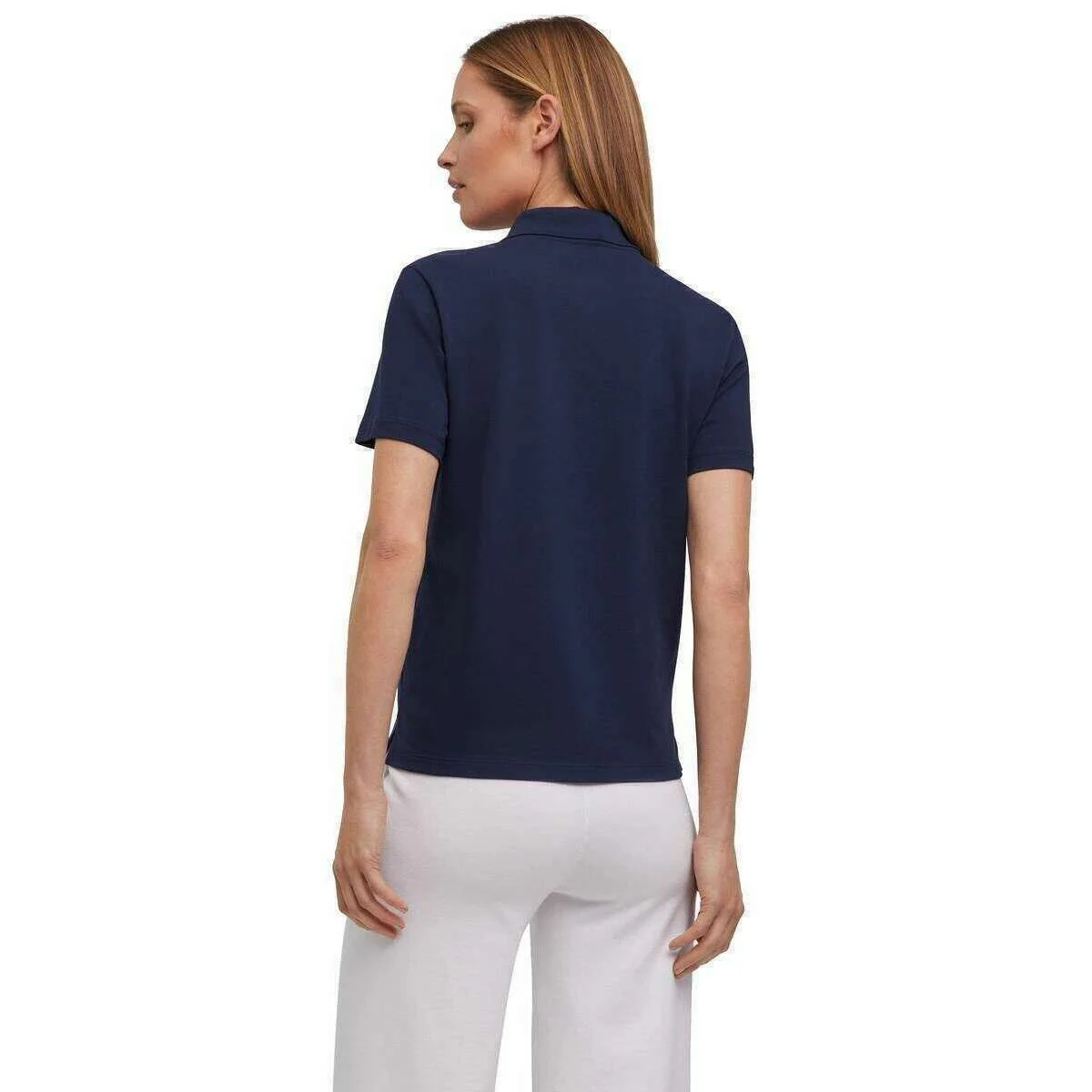 Falke Pima Pique Boxy Polo Shirt - Space Blue - Image 3