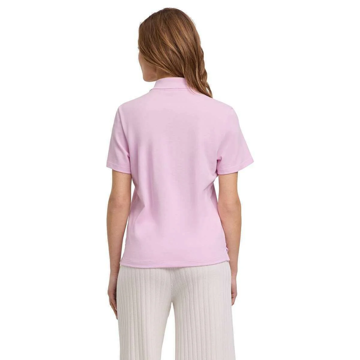 Falke Pima Pique Boxy Polo Shirt  - Sport Rose Pink - Image 3
