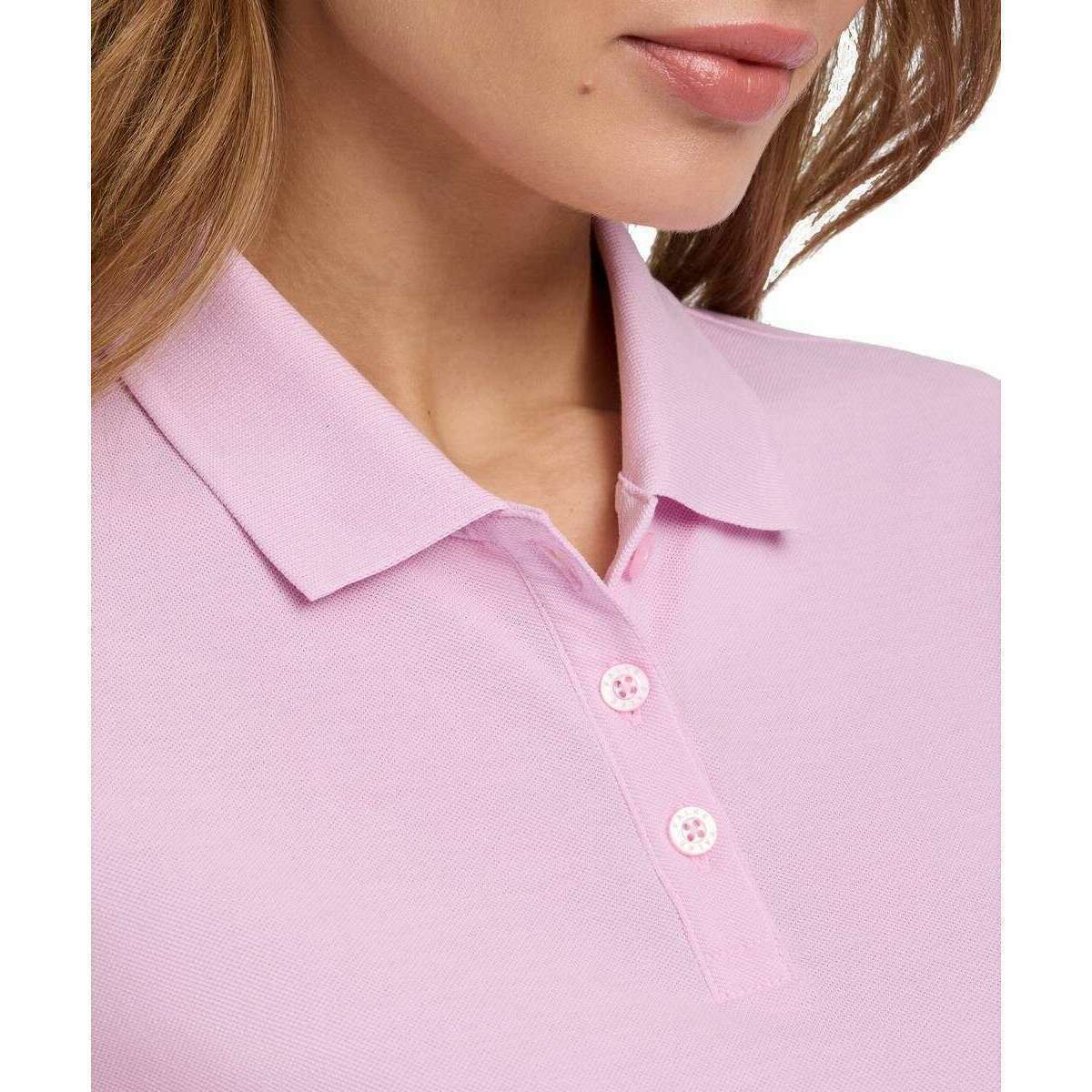 Falke Pima Pique Boxy Polo Shirt  - Sport Rose Pink - Image 4
