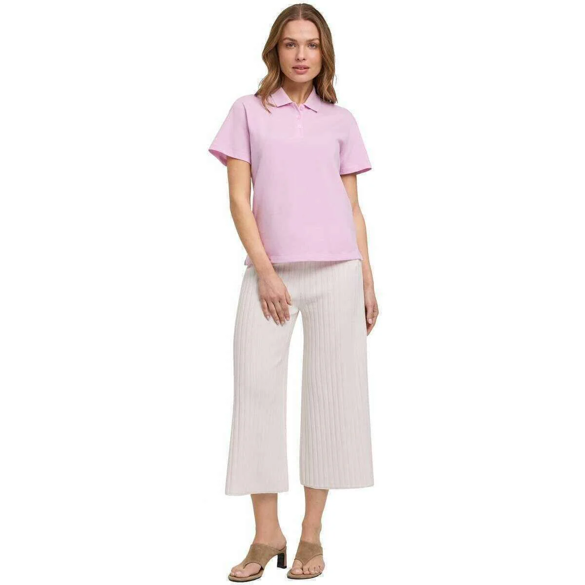Falke Pima Pique Boxy Polo Shirt  - Sport Rose Pink - Image 6