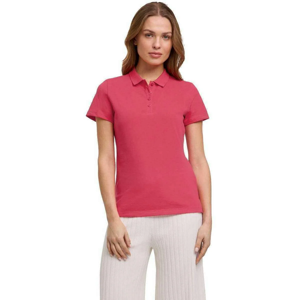 Falke Pima Pique Polo Shirt - Fuchsia Pink