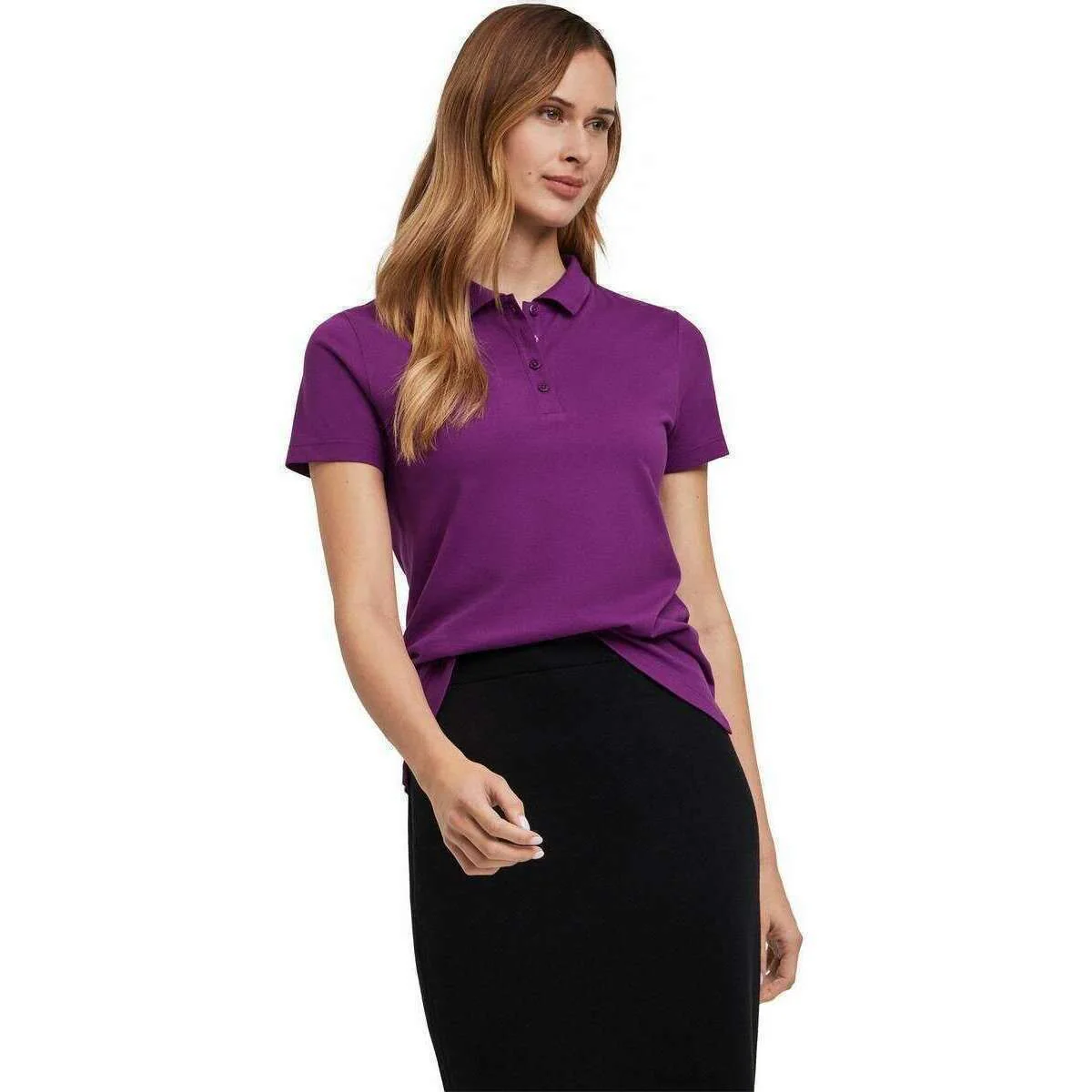 Falke Pima Pique Polo Shirt - Ultraviolet Purple - Image 2