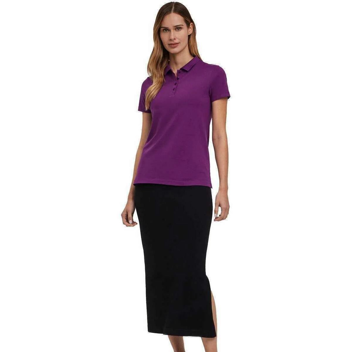 Falke Pima Pique Polo Shirt - Ultraviolet Purple - Image 4