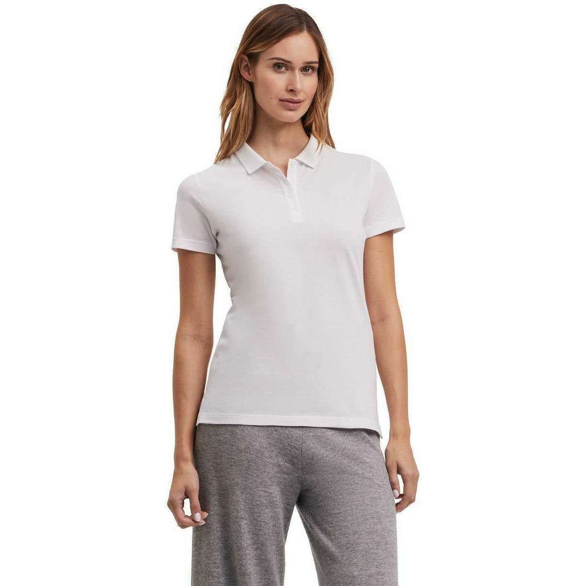 Falke Pima Pique Polo Shirt - White - Image 2