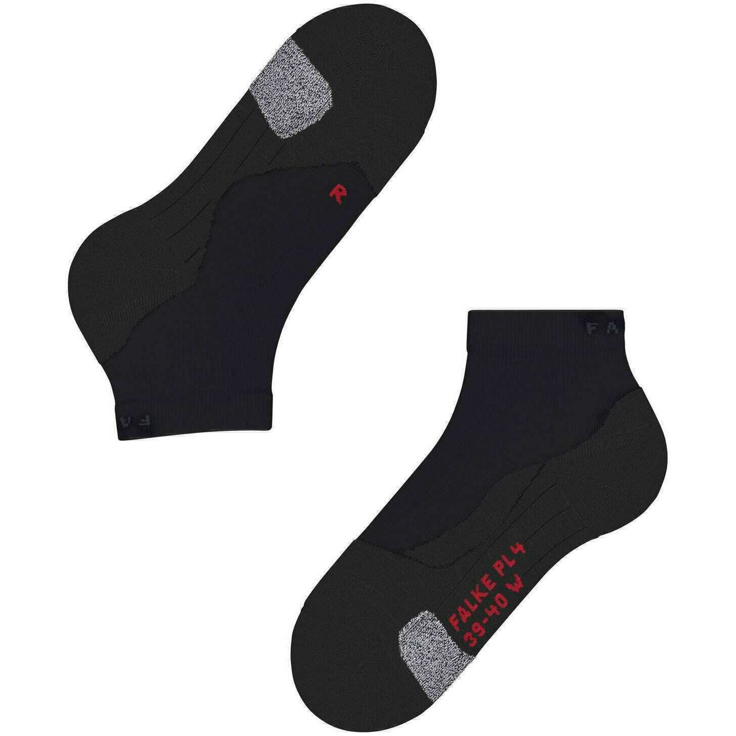 Falke PL4 Padel Short Socks - Black - Image 6