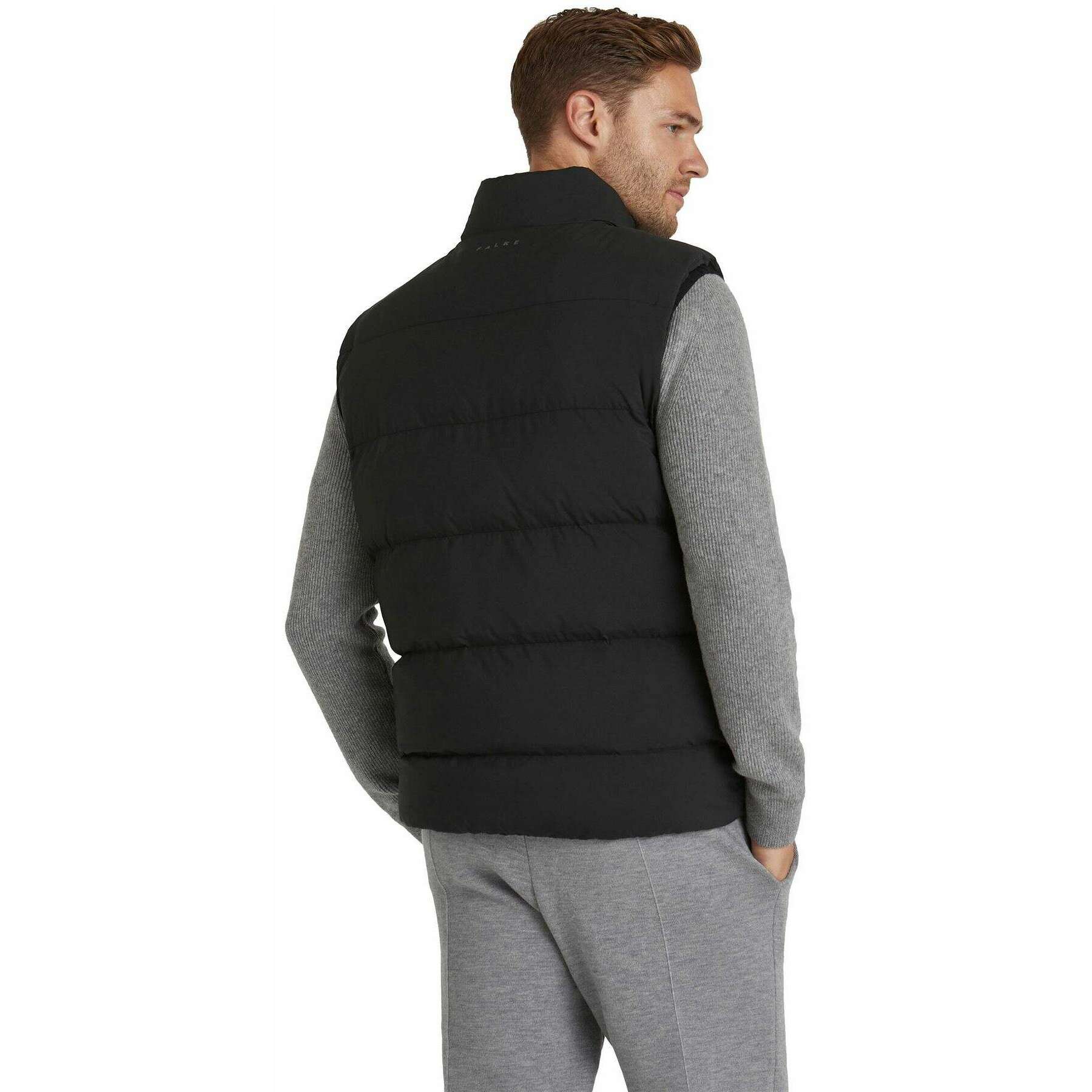 Falke Puffering Waistcoat Outwear Jacket - Black - Image 3