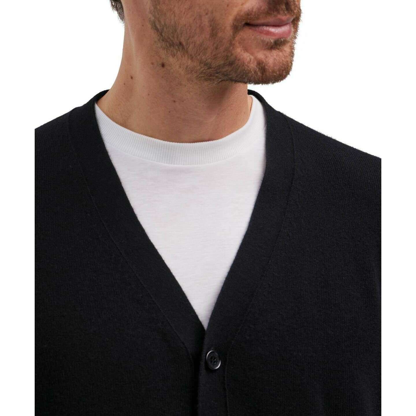 Falke Pure Cashmere Cardigan - Black - Image 4