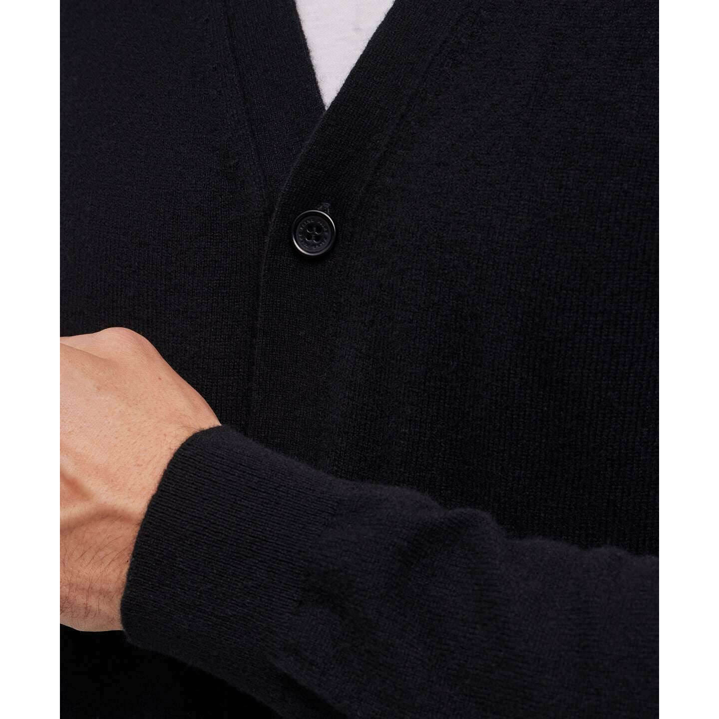 Falke Pure Cashmere Cardigan - Black - Image 5