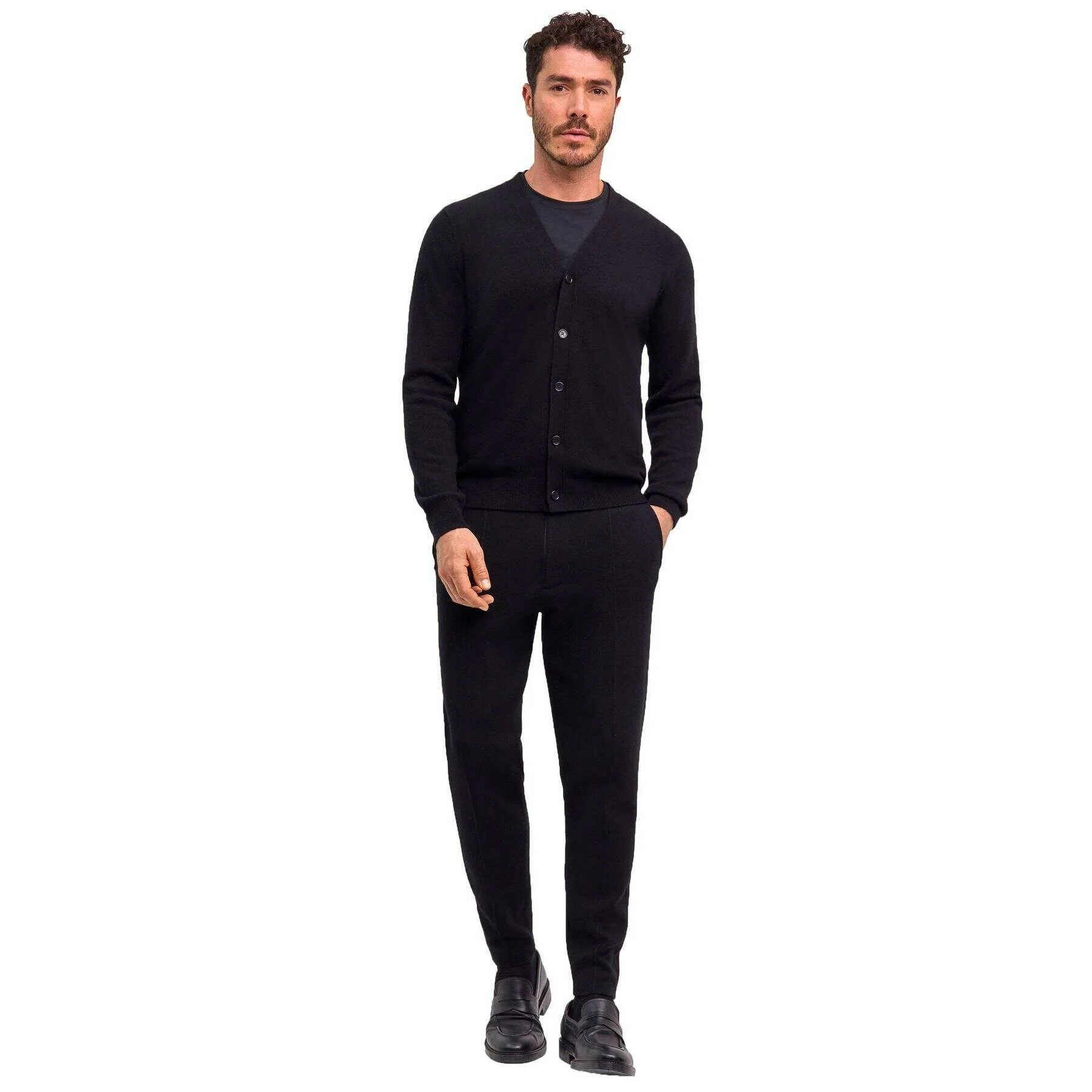 Falke Pure Cashmere Cardigan - Black - Image 7