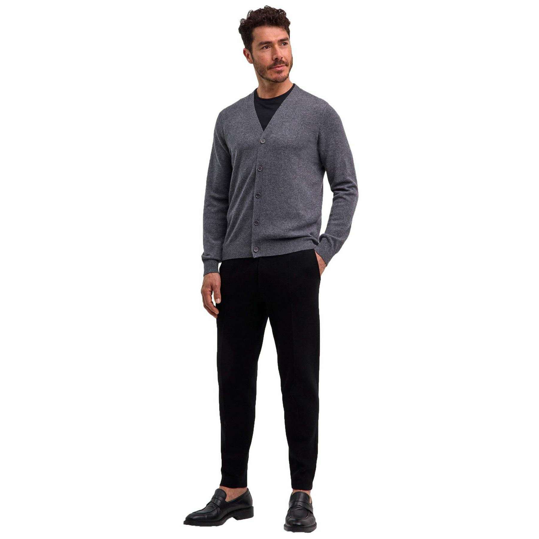 Falke Pure Cashmere Cardigan - Dark Grey Heather - Image 6