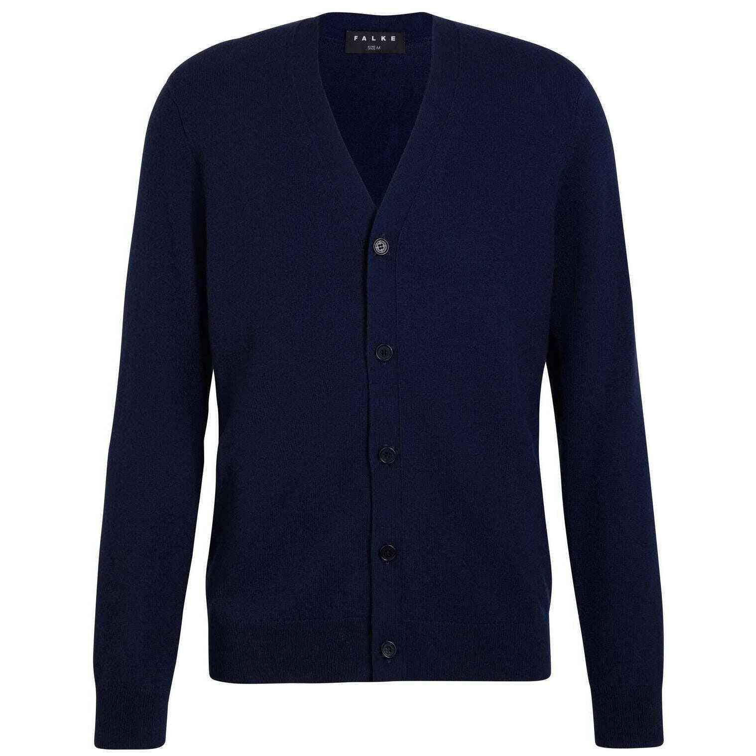Falke Pure Cashmere Cardigan - Space Blue