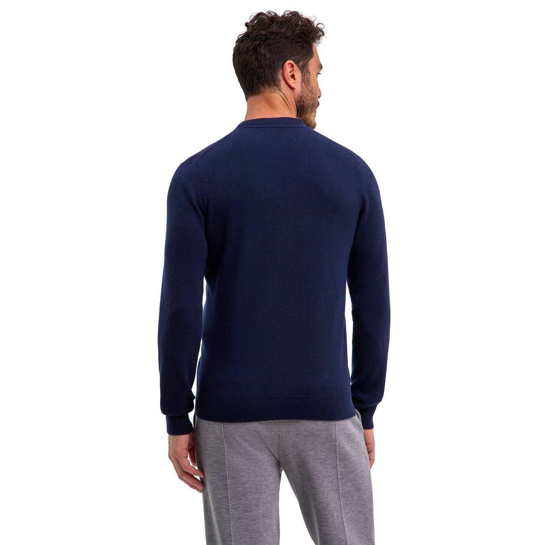 Falke Pure Cashmere Cardigan - Space Blue - Image 3