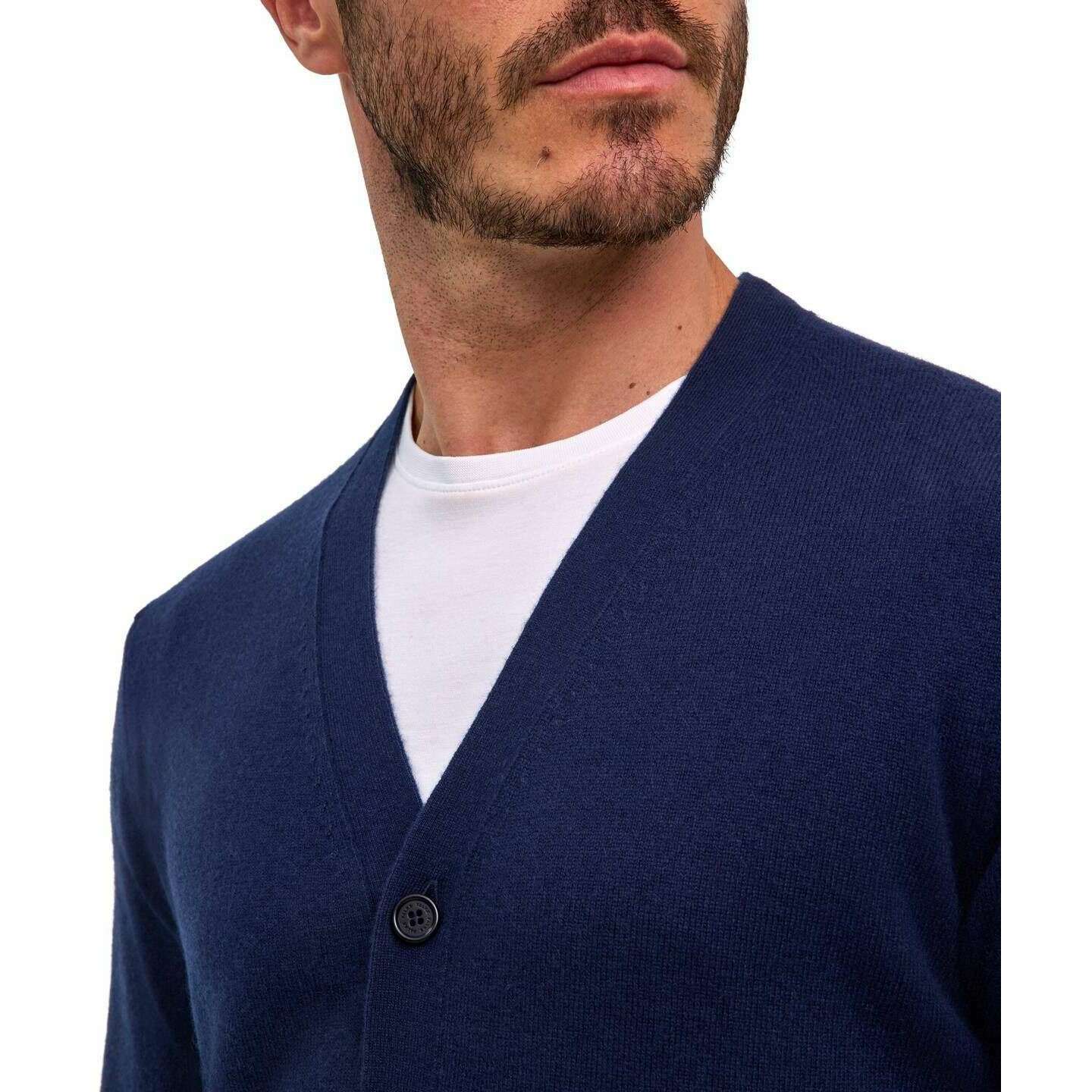 Falke Pure Cashmere Cardigan - Space Blue - Image 4