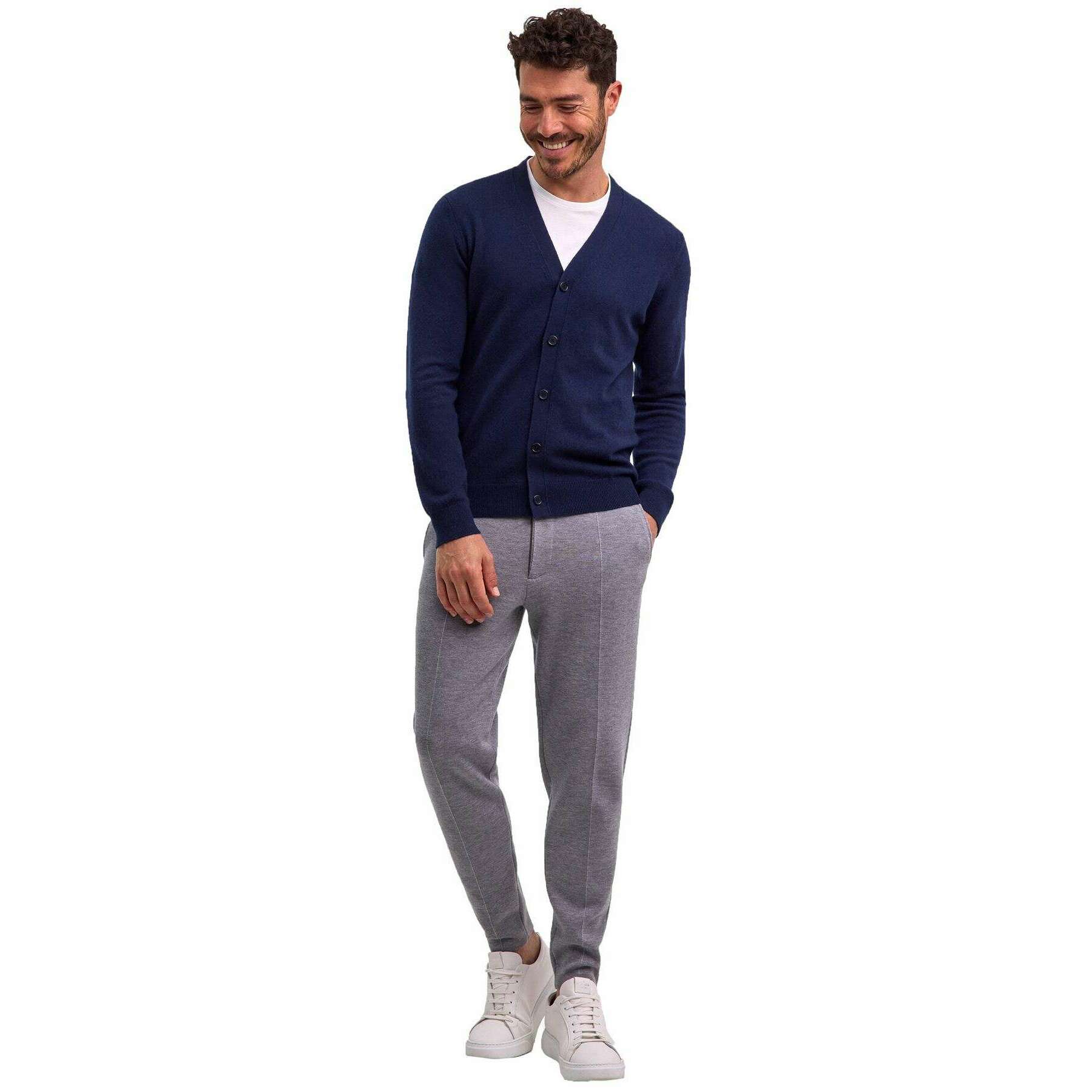 Falke Pure Cashmere Cardigan - Space Blue - Image 7