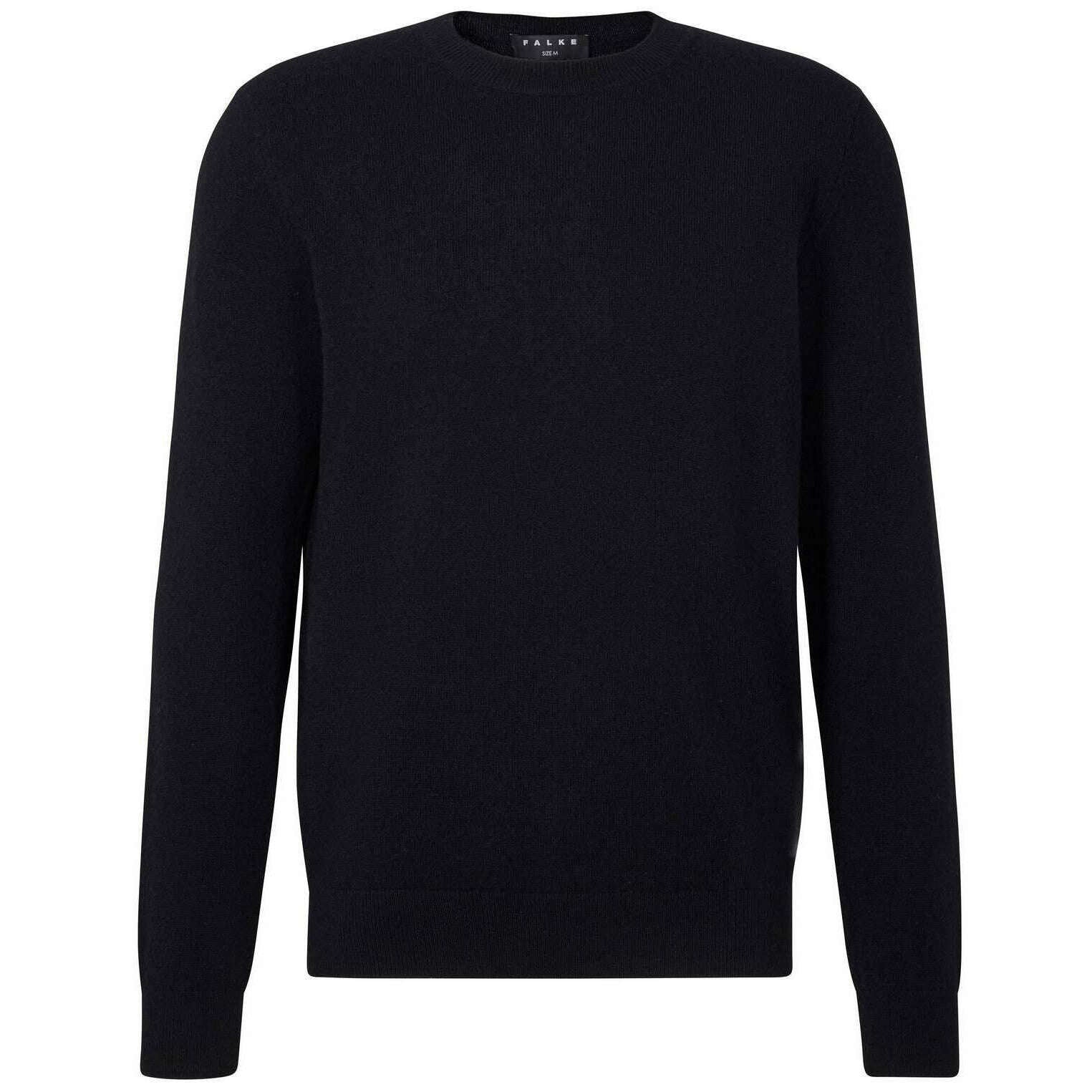 Falke Pure Cashmere Crew Neck Sweater - Black