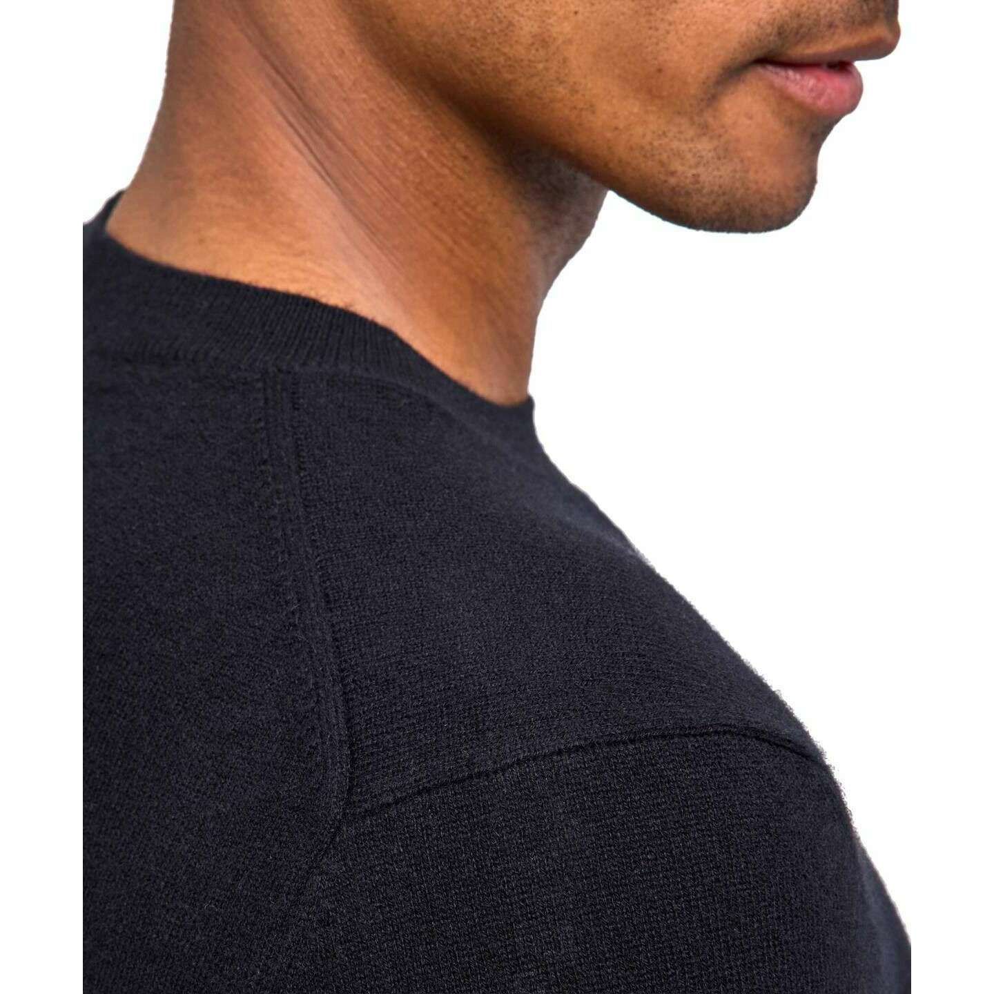 Falke Pure Cashmere Crew Neck Sweater - Black - Image 5