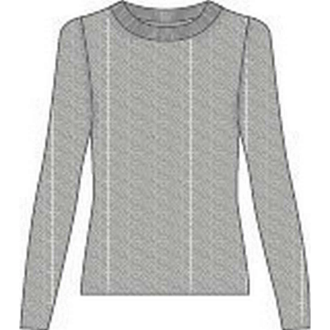 Falke Pure Cashmere Crew Neck Sweater - Heather Grey