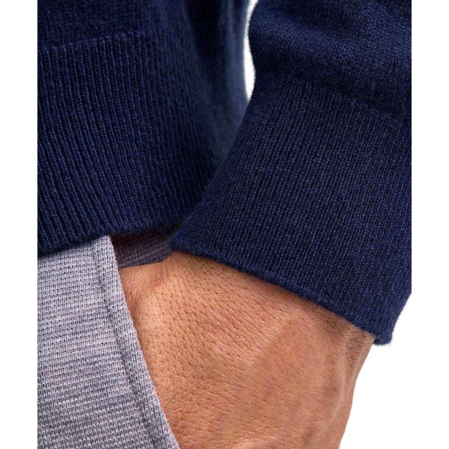 Falke Pure Cashmere Crew Neck Sweater - Space Blue - Image 5