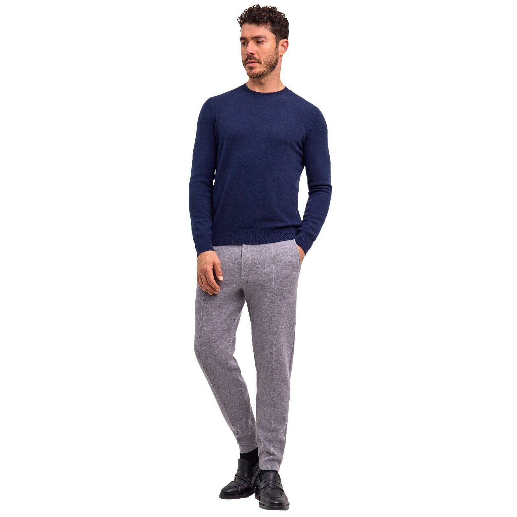 Falke Pure Cashmere Crew Neck Sweater - Space Blue - Image 6