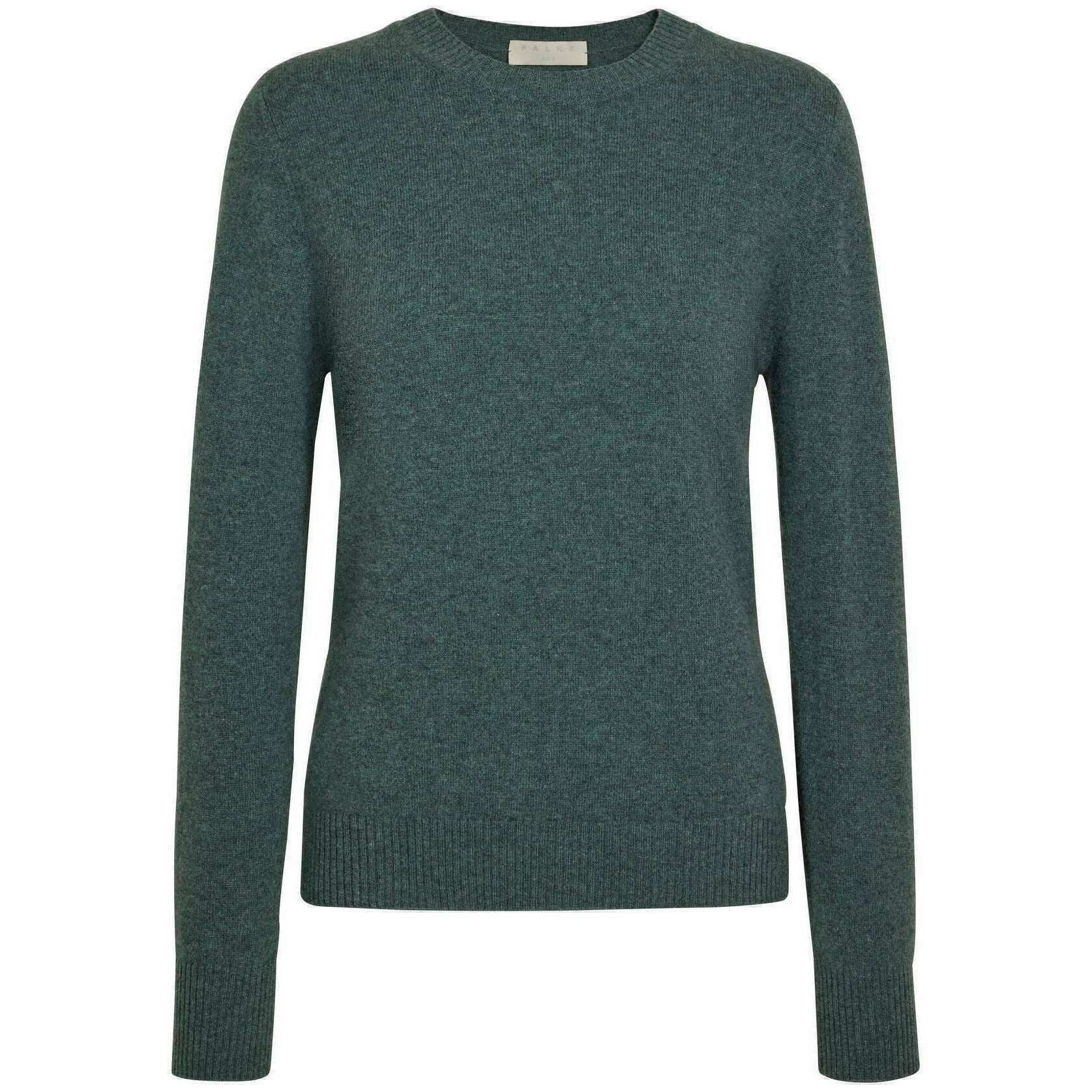 Falke Pure Cashmere Crew Neck Sweater - Tundra Pine Green