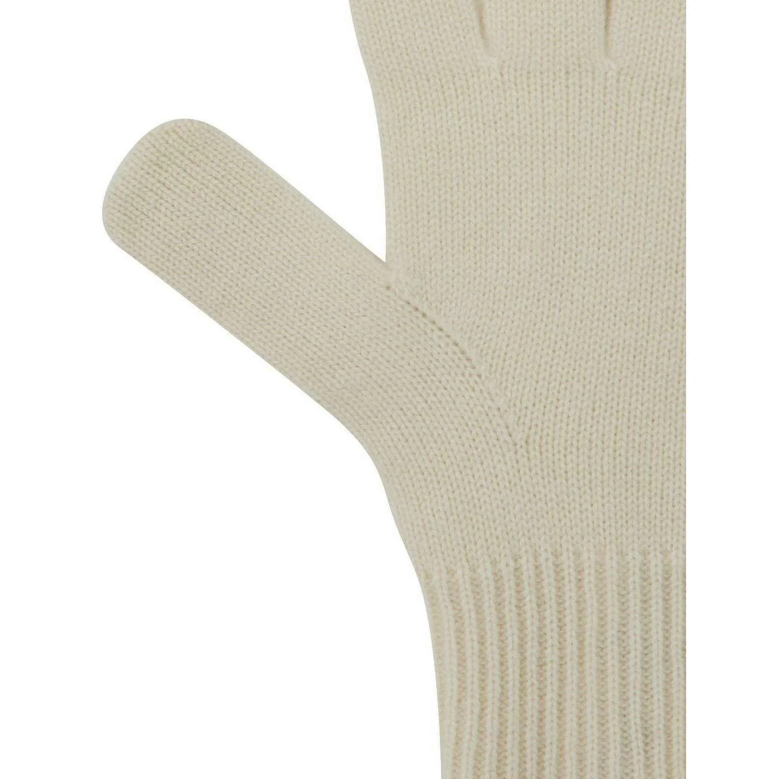 Falke Pure Cashmere Gloves - Off White - Image 2