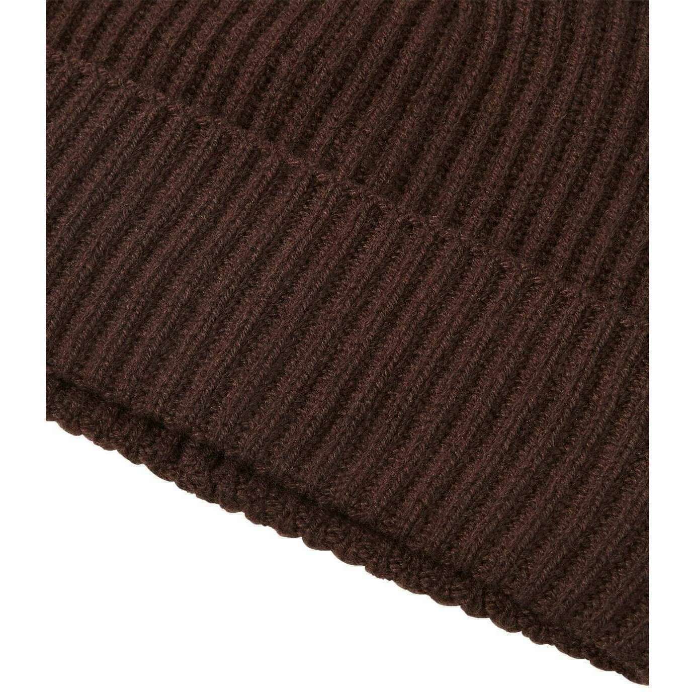 Falke Pure Cashmere Pompom Beanie - Dark Brown - Image 3