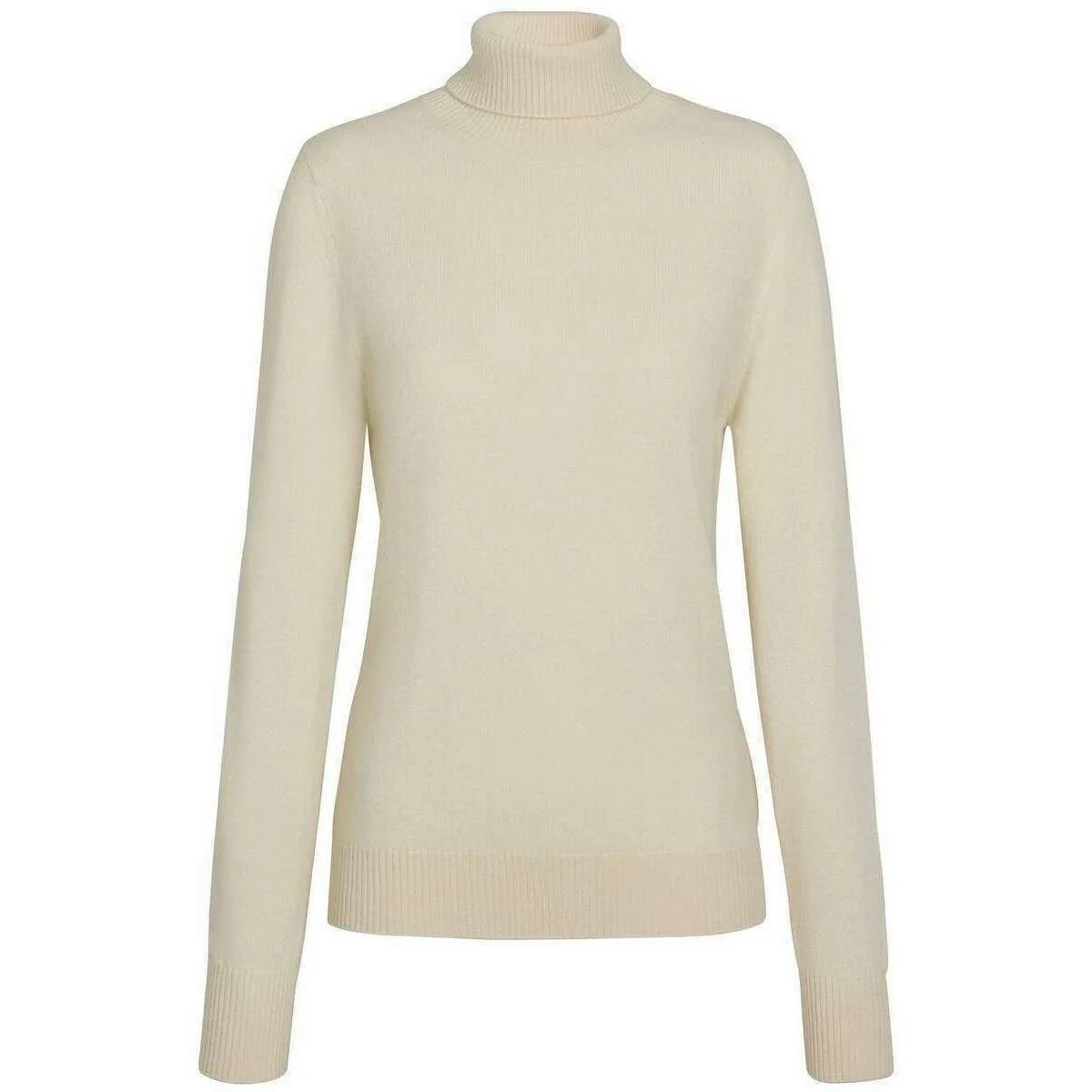 Falke Pure Cashmere Roll Neck Sweater - Off White