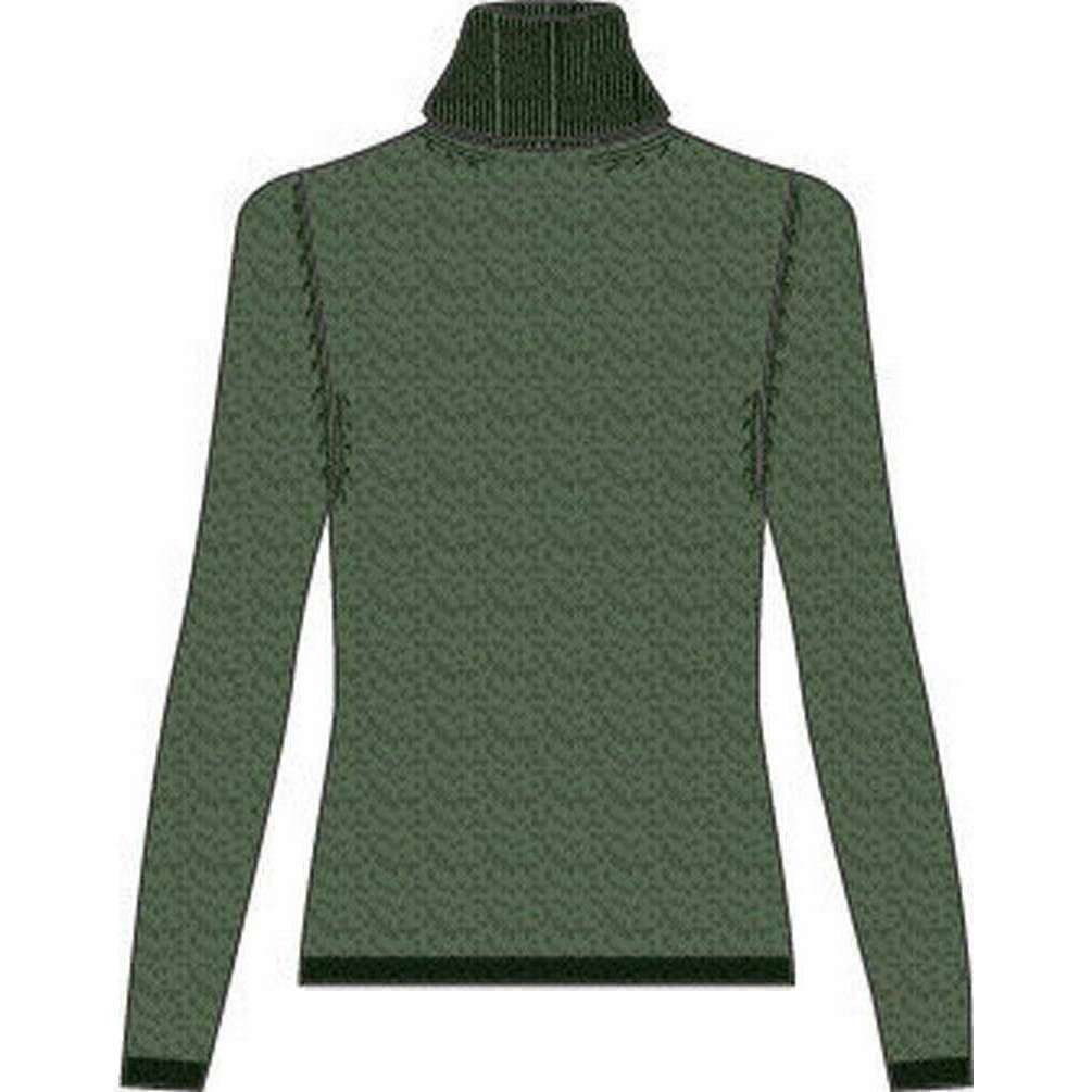 Falke Pure Cashmere Roll Neck Sweater - Tundra Pine Green