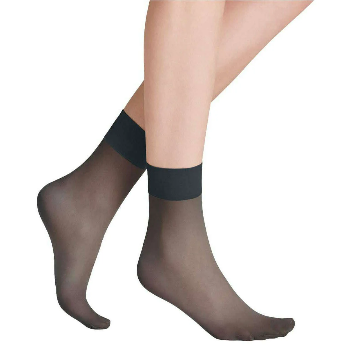 Falke Pure Matt 20 Denier Anklet Tights - Graphite Grey - Image 2