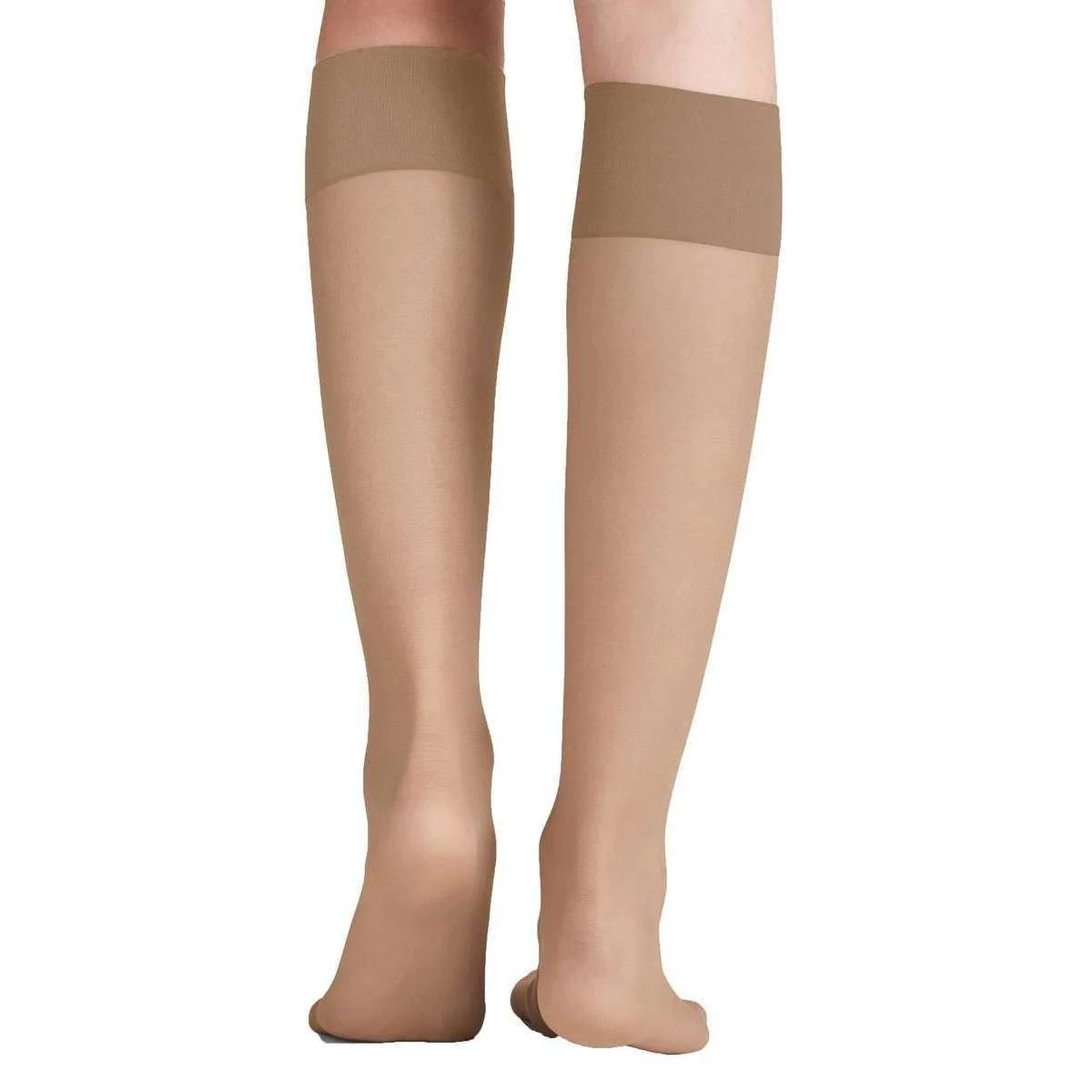 Falke Pure Matt 20 Denier Knee High Stockings - Golden Tan - Image 2