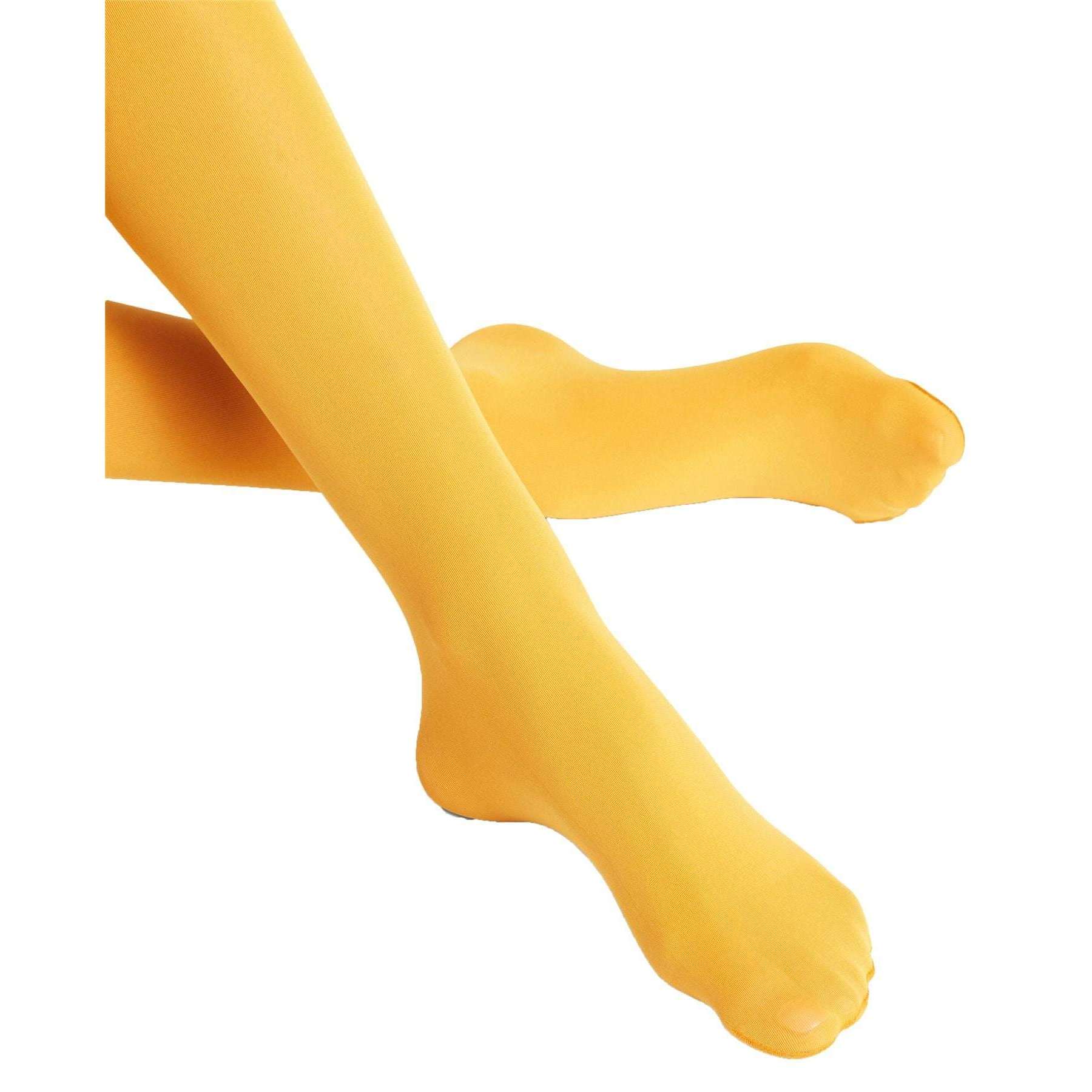 Falke Pure Matt 50 Deiner Tights - Amber Yellow - Image 6