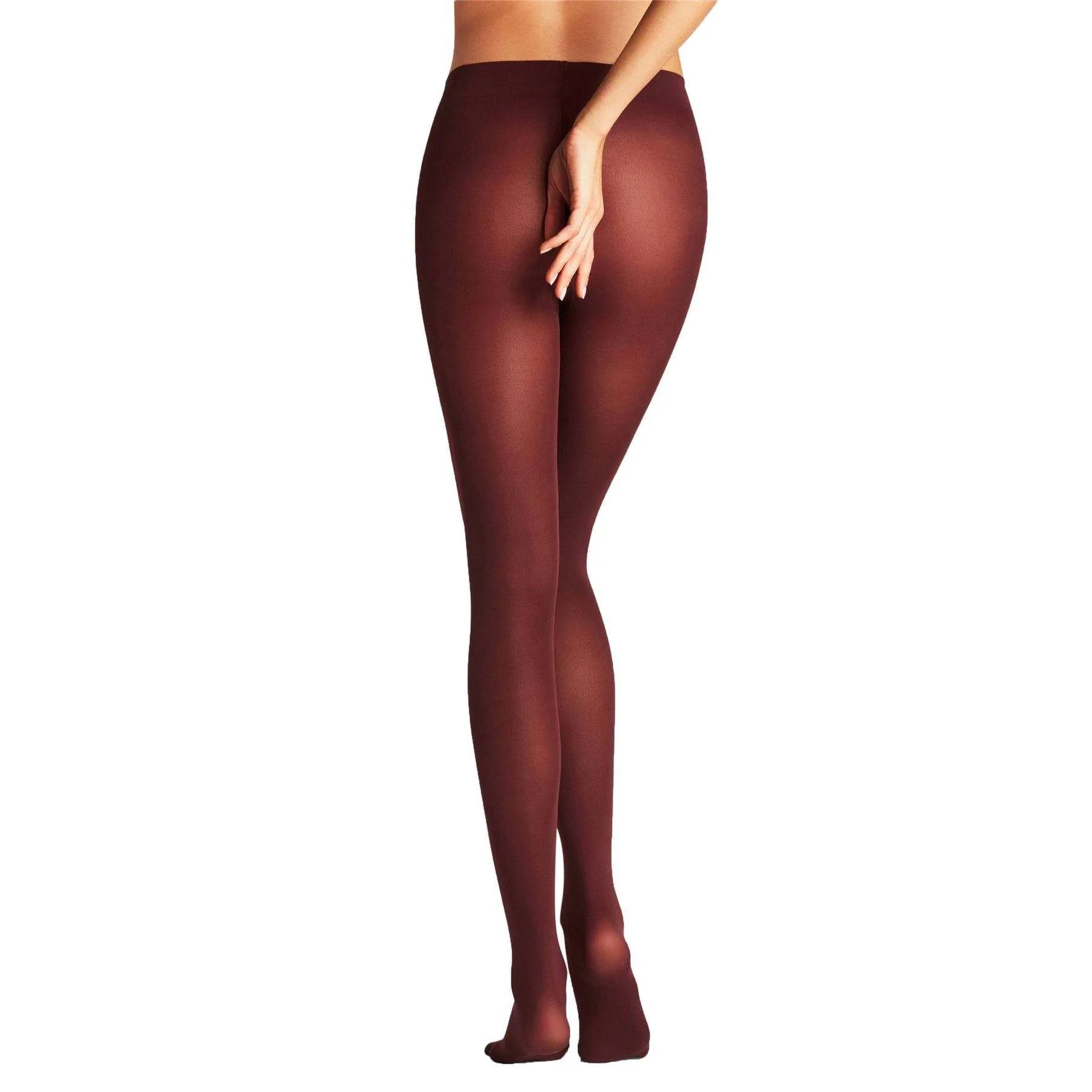 Falke Pure Matt 50 Deiner Tights - Burgundy - Image 2