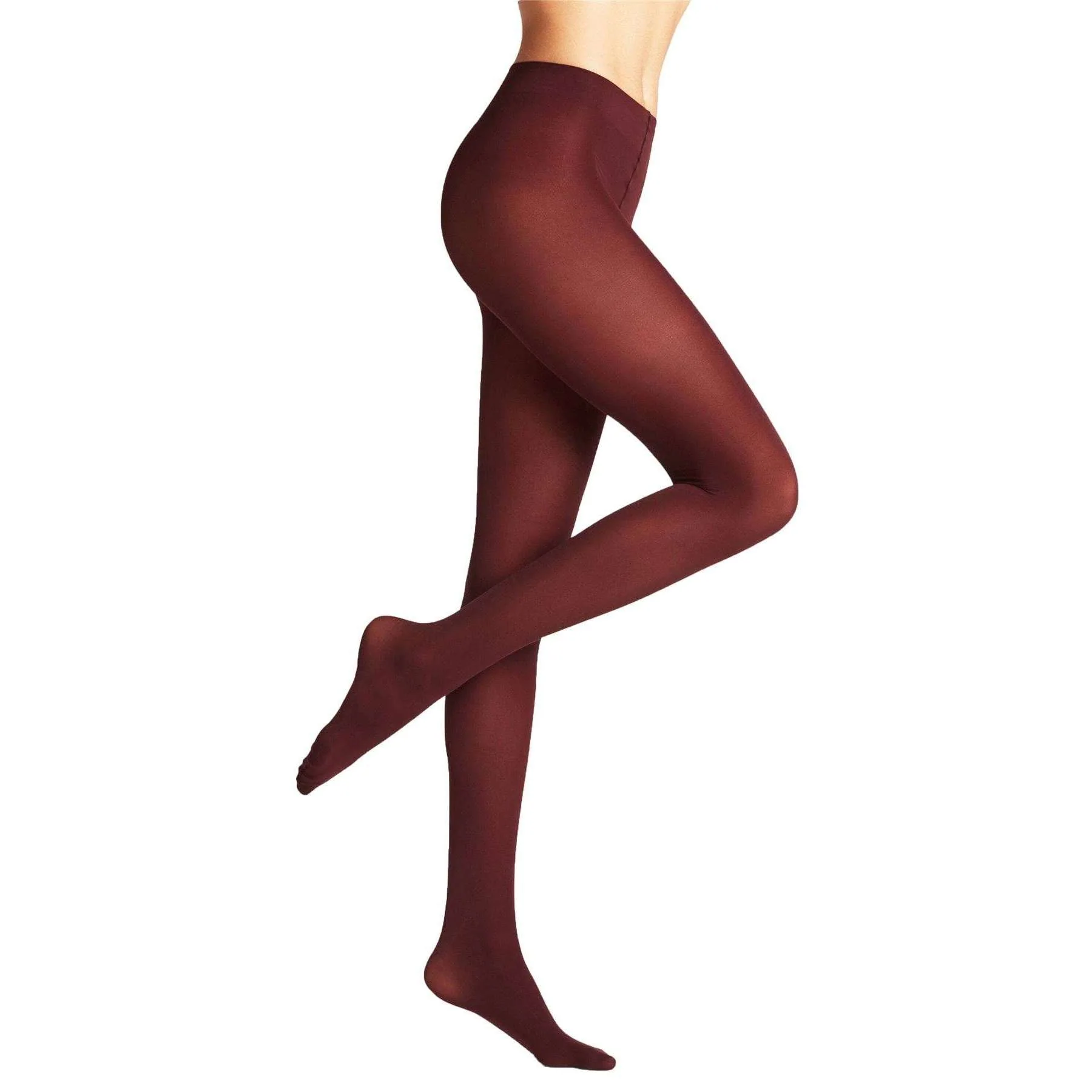 Falke Pure Matt 50 Deiner Tights - Burgundy - Image 3