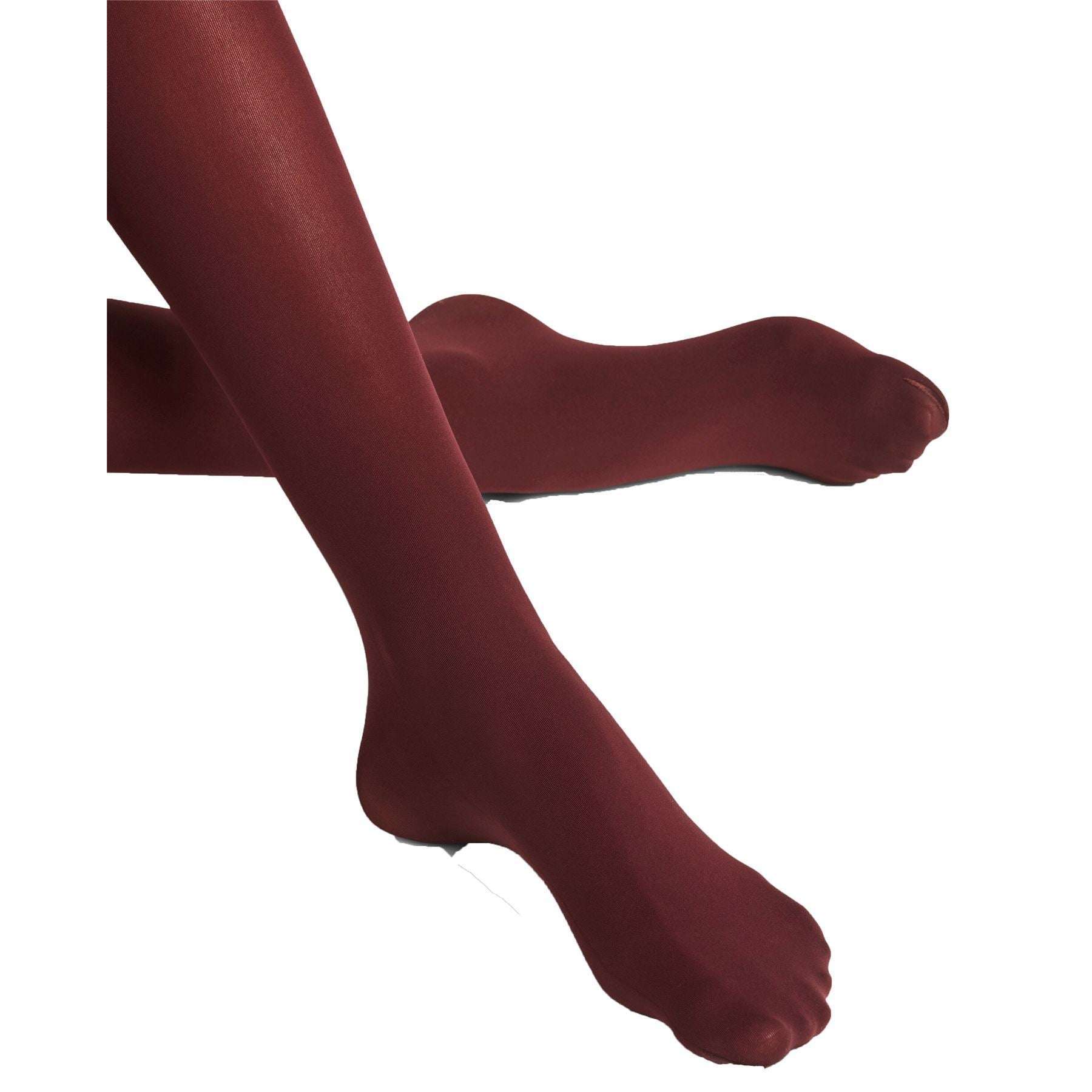 Falke Pure Matt 50 Deiner Tights - Burgundy - Image 6