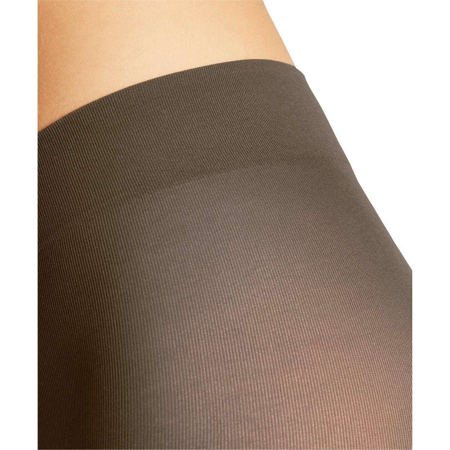 Falke Pure Matt 50 Denier Capri Leggings - Espresso Brown - Image 6
