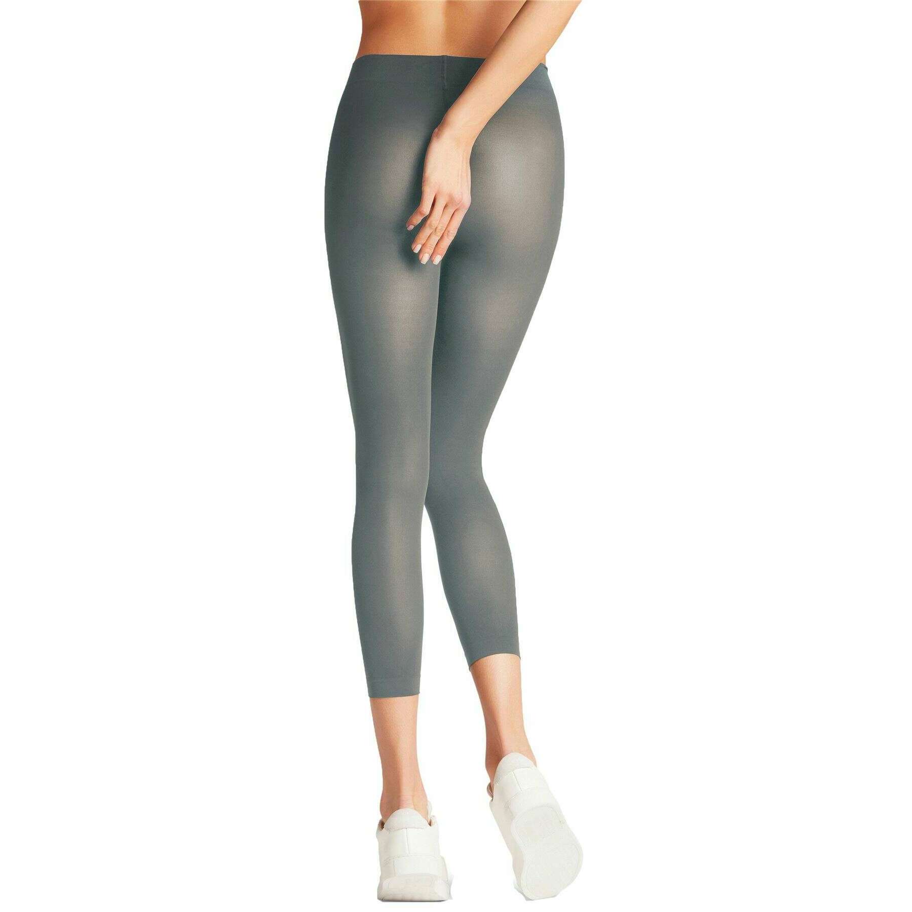Falke Pure Matt 50 Denier Capri Leggings - Shark Grey - Image 2