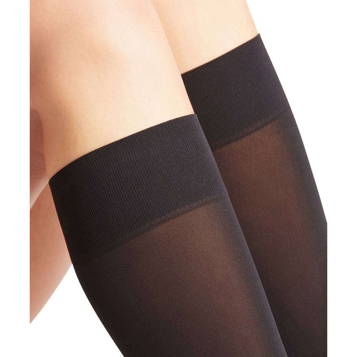 Falke Pure Matt 50 Denier Knee-High Tights - Black - Image 4