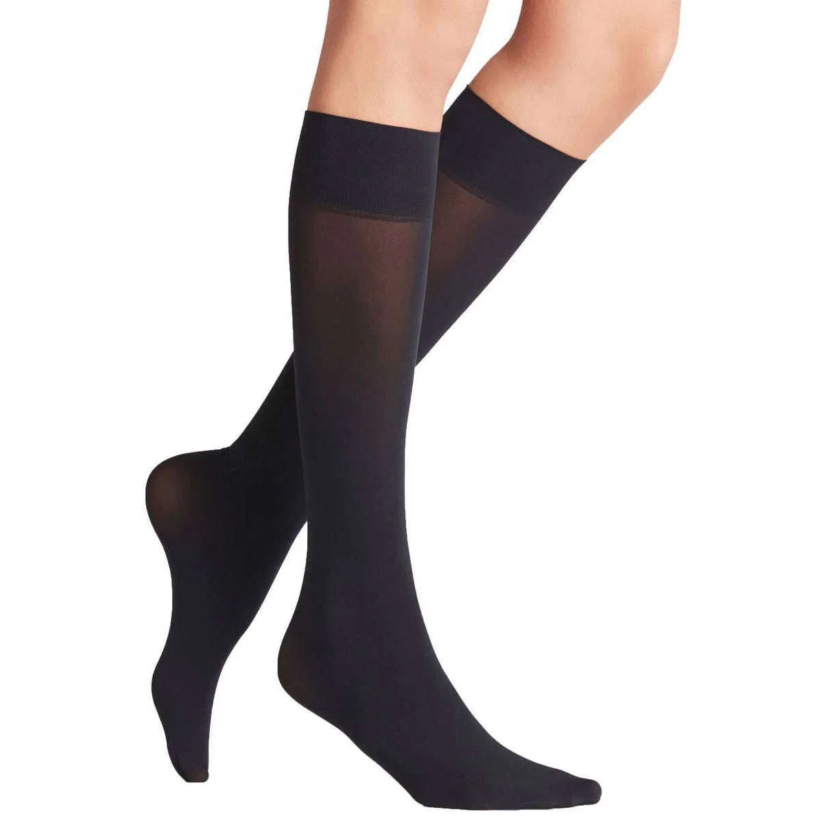 Falke Pure Matt 50 Denier Knee-High Tights - Marine Navy - Image 2