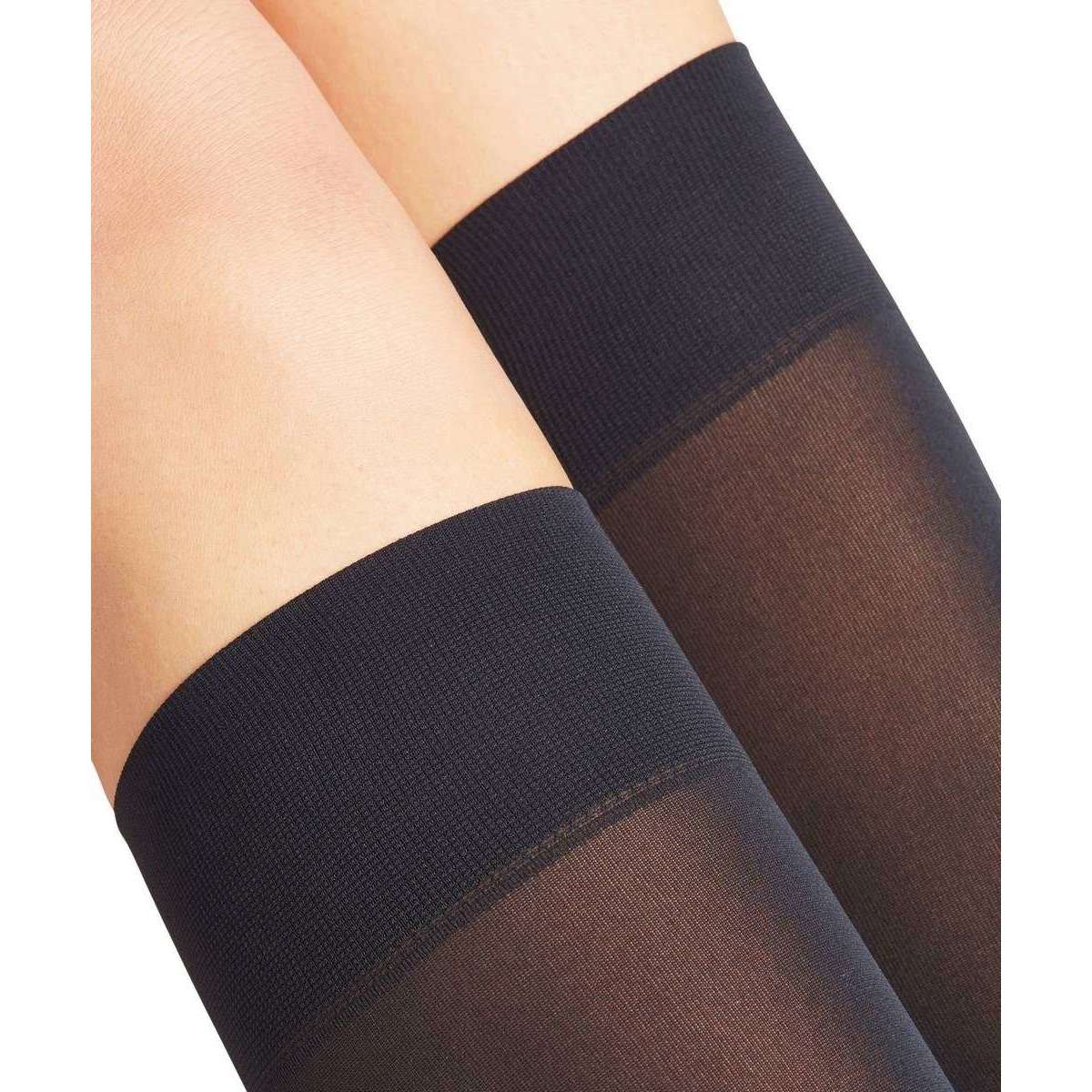 Falke Pure Matt 50 Denier Knee-High Tights - Marine Navy - Image 4