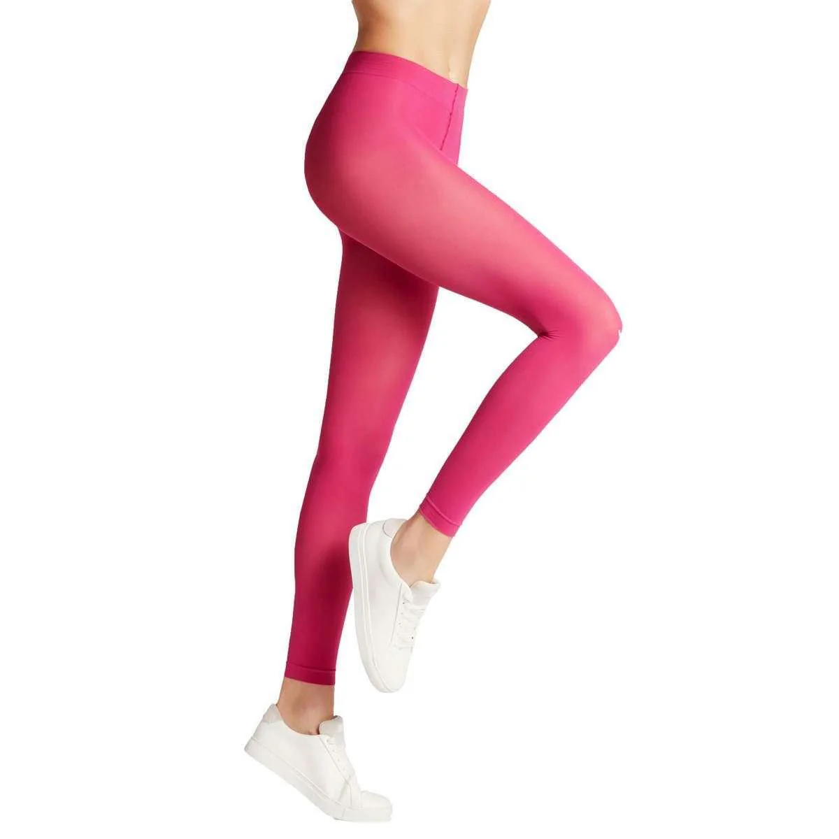 Falke Pure Matt 50 Denier Leggings - Berry Pink - Image 3