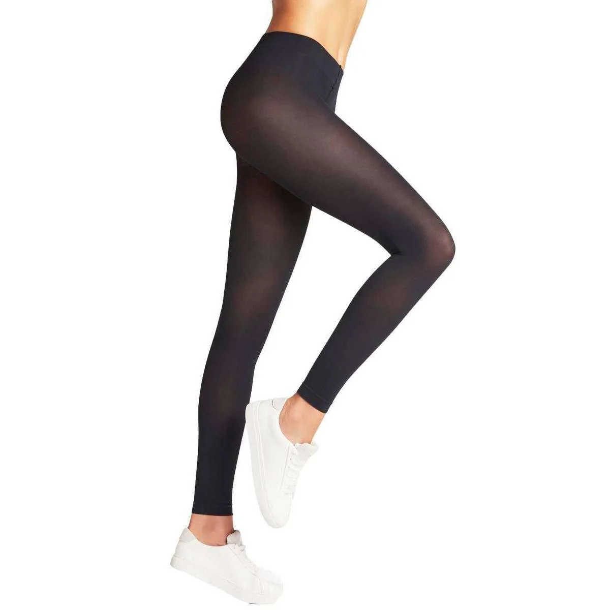 Falke Pure Matt 50 Denier Leggings - Marine Navy - Image 3